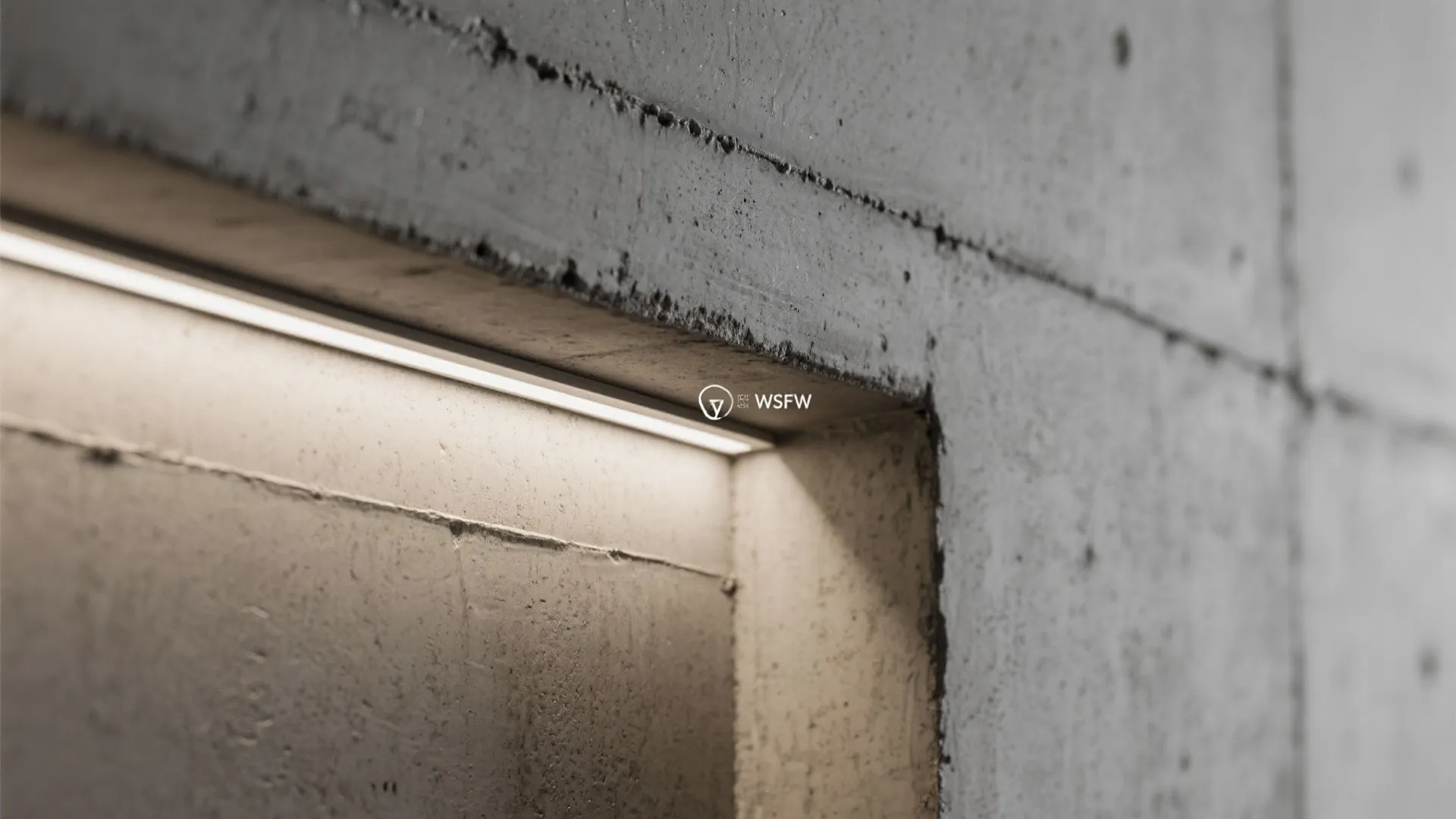 Patterned Cement: Scored Lines and Inset Niches