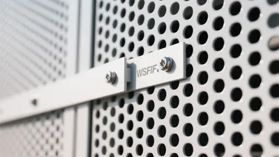 Industrial Perforated Metal Wall Panel Detail