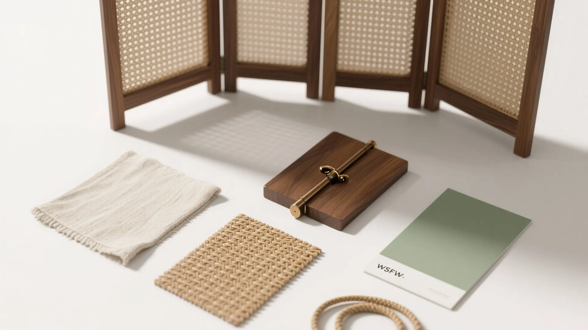 Freestanding folding screens