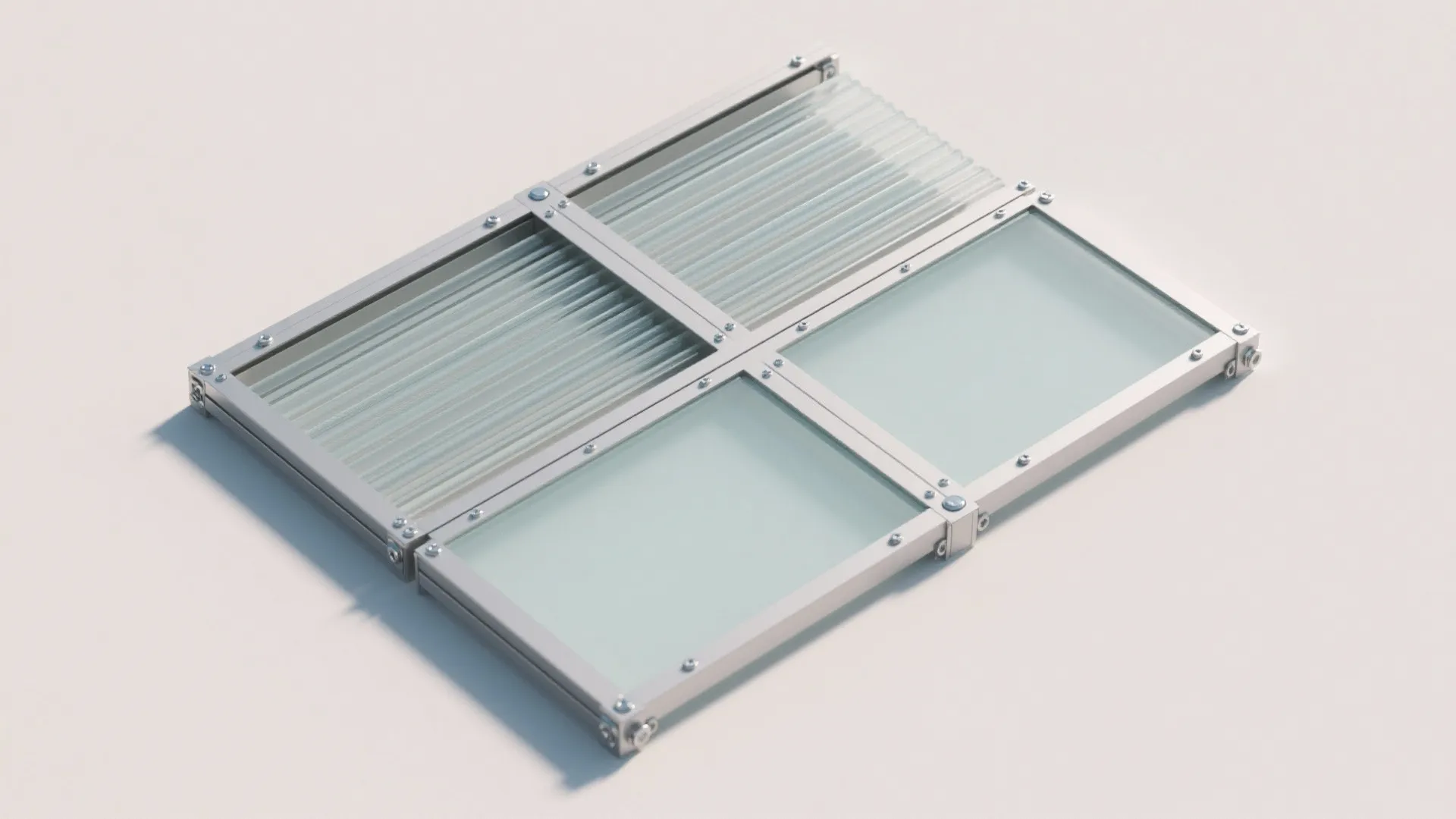 2) Breezy privacy screens with mixed materials