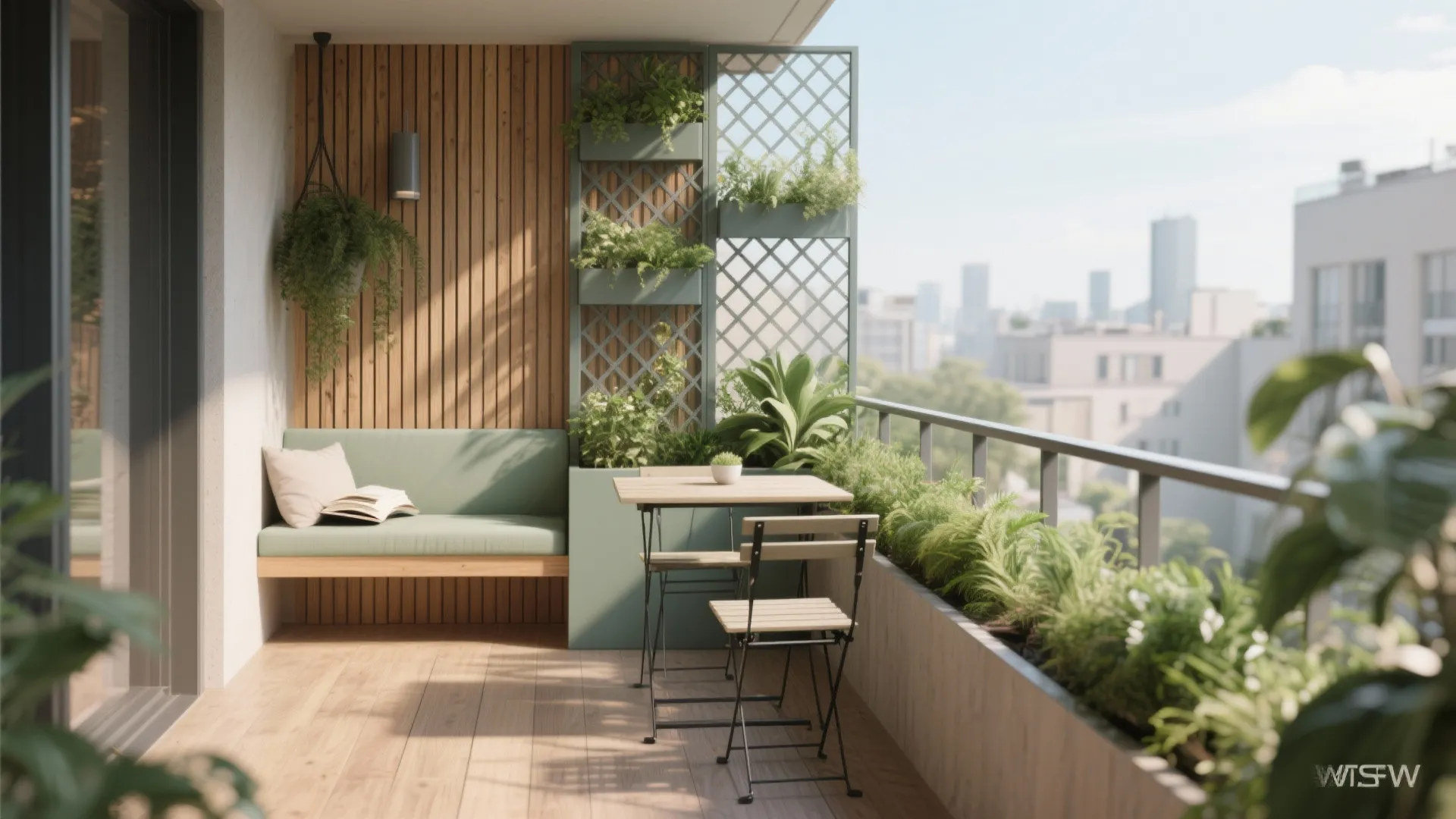 Privacy and Micro-Zoning With Screens and Planters