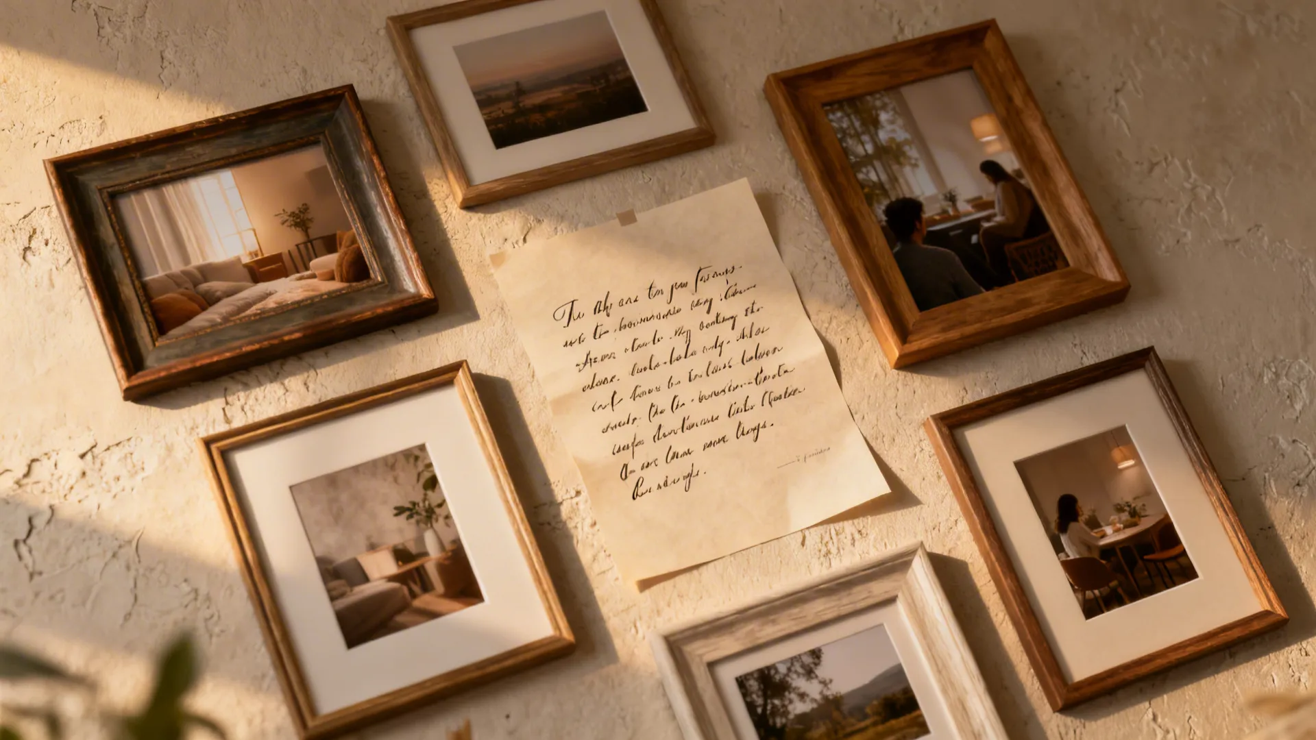 3. Mix script and sans-serif for a layered gallery wall