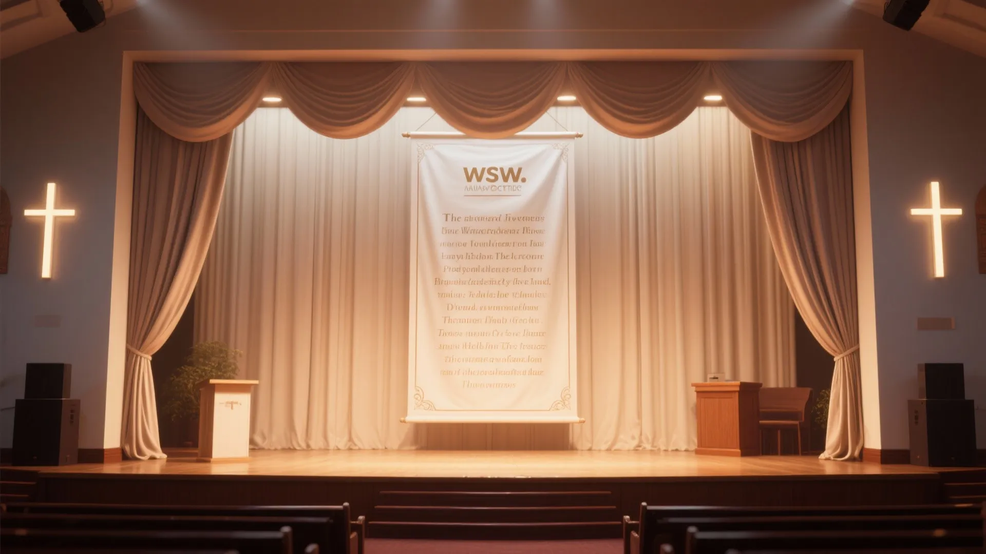 3. Scripture Banner Backdrop