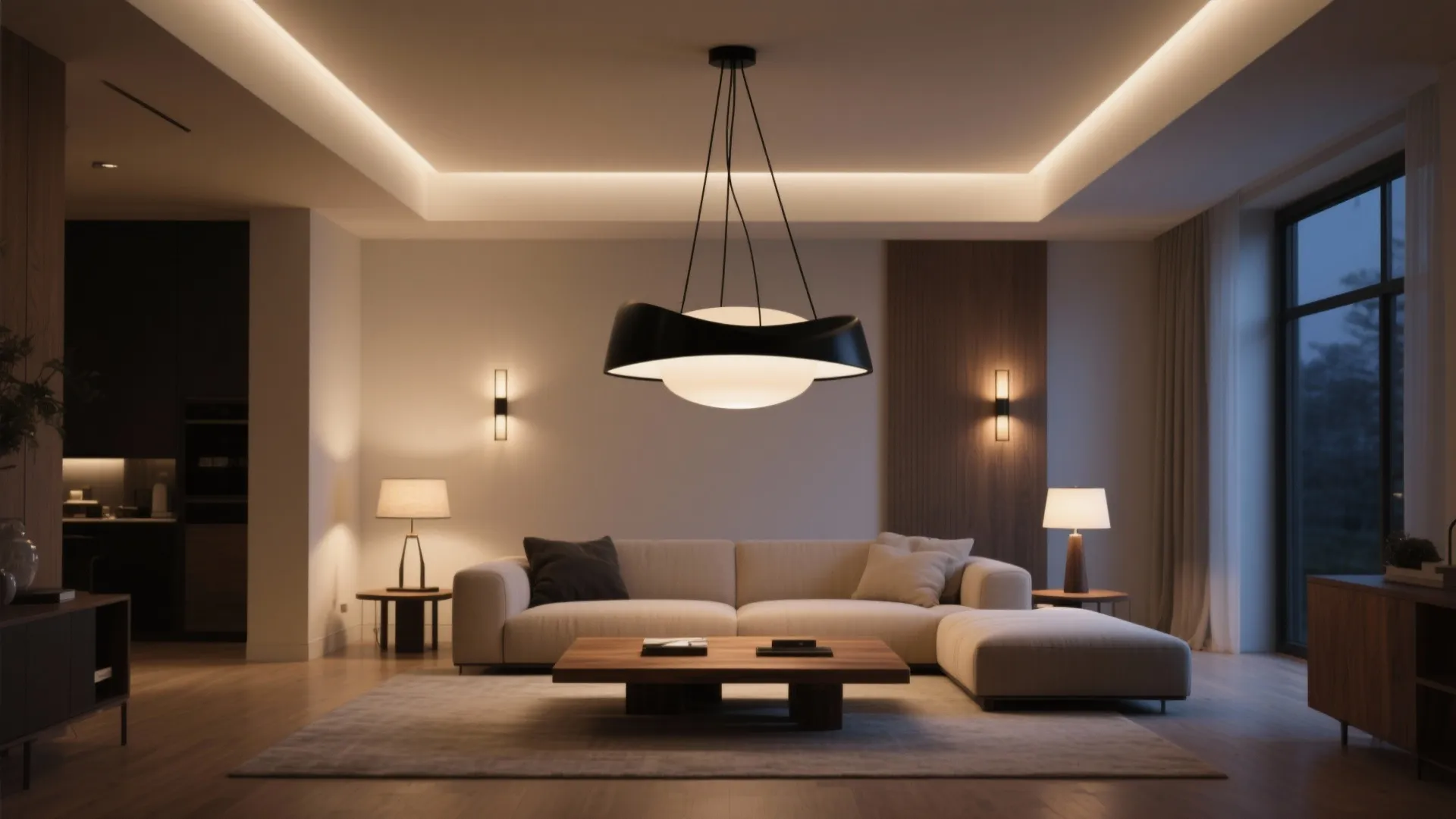Sculptural statement lights, tamed by smart control