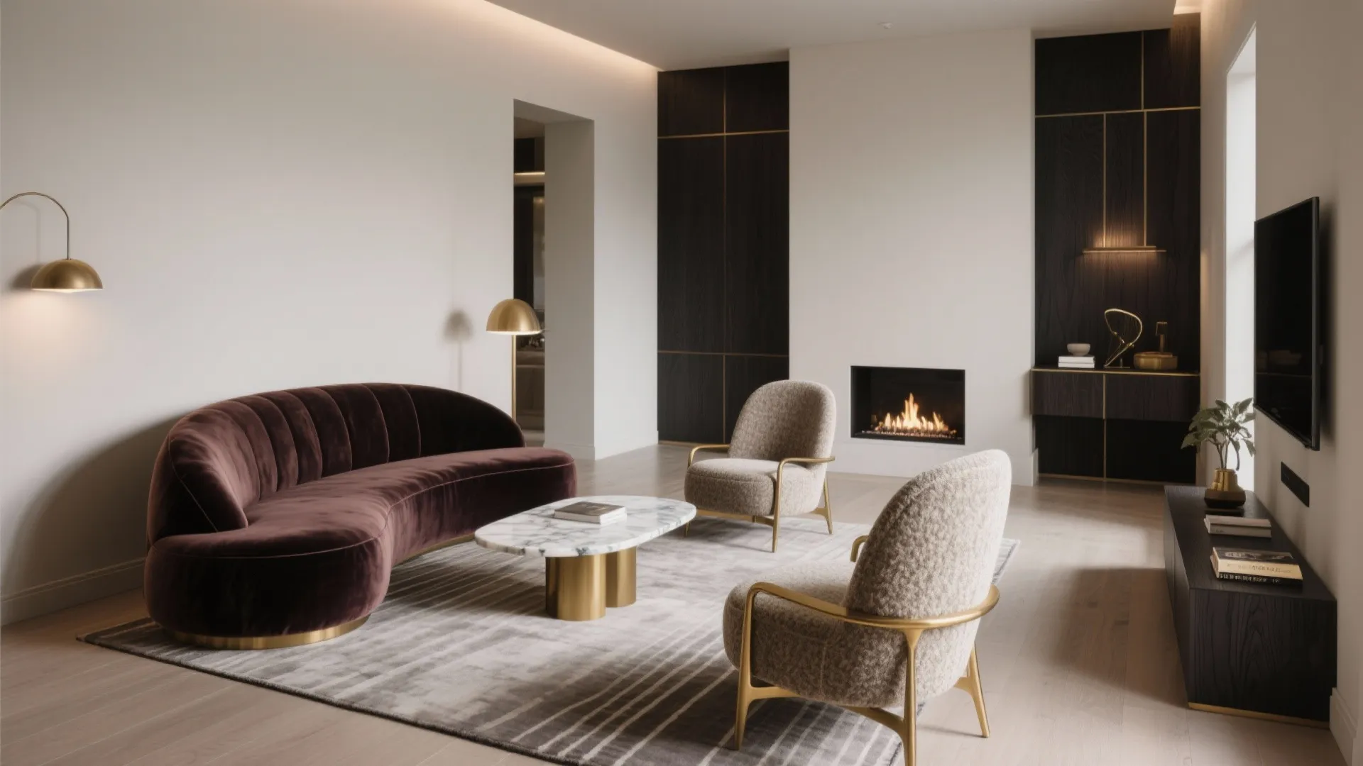 Sculptural Seating and Conversation Islands