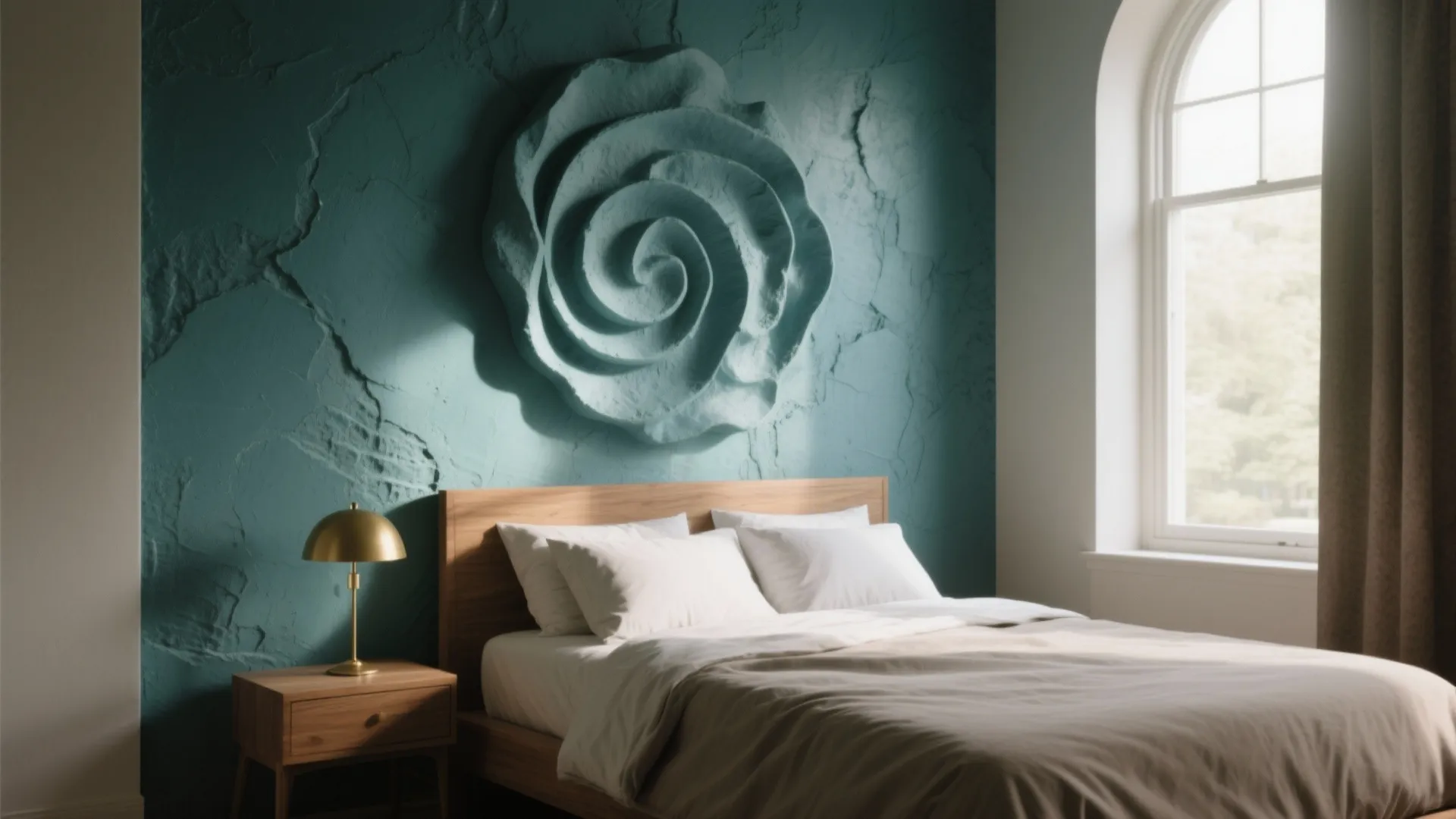 1. One-wall accent with sculptural paint