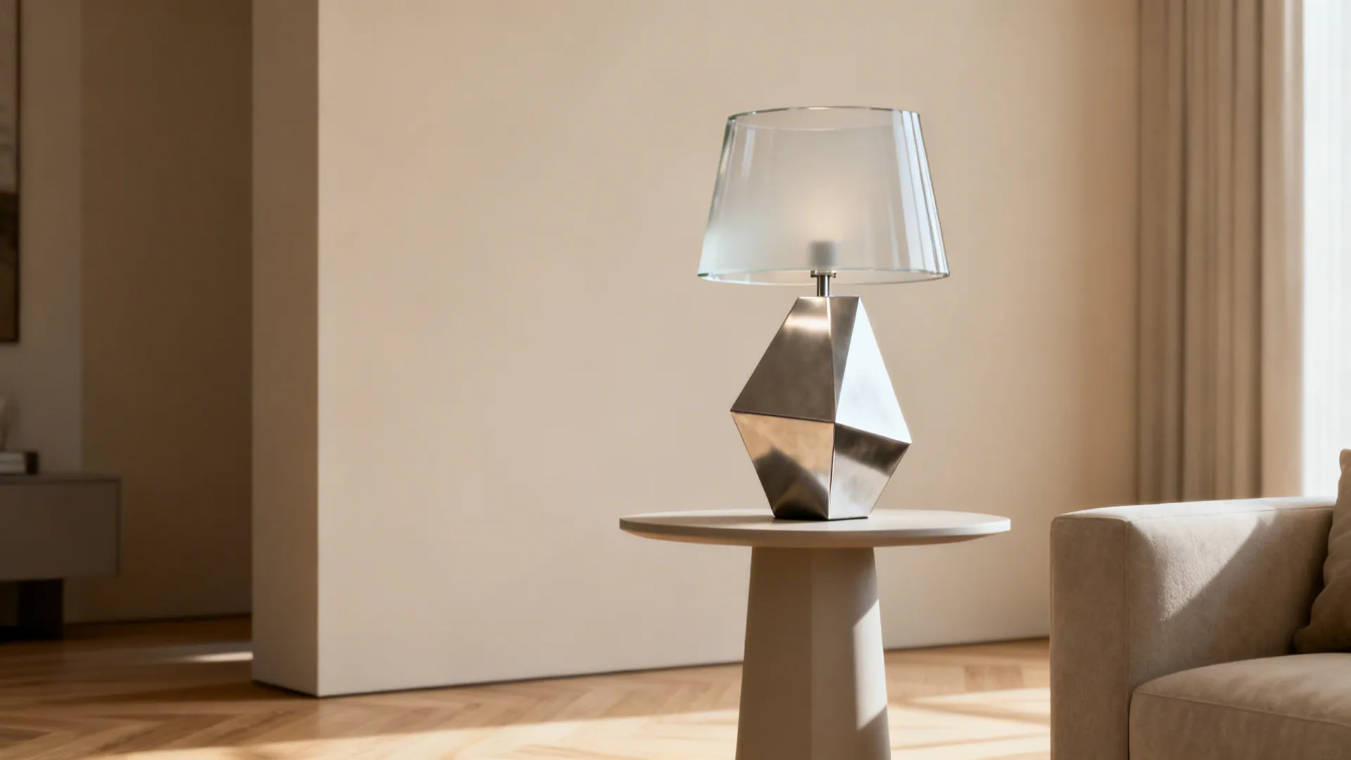 2. Sculptural Accent Lamps