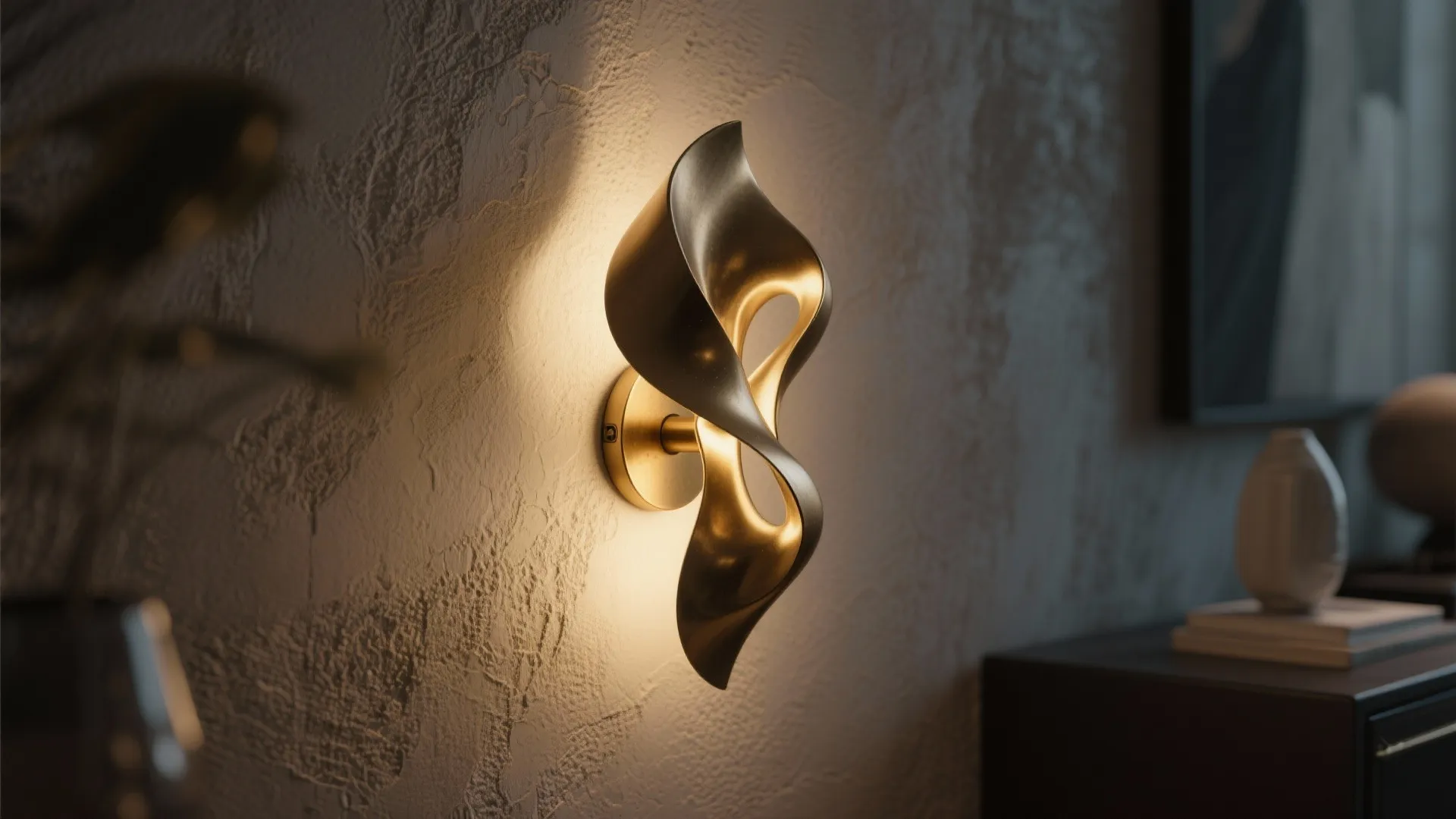 4. Sculptural Accent Sconces