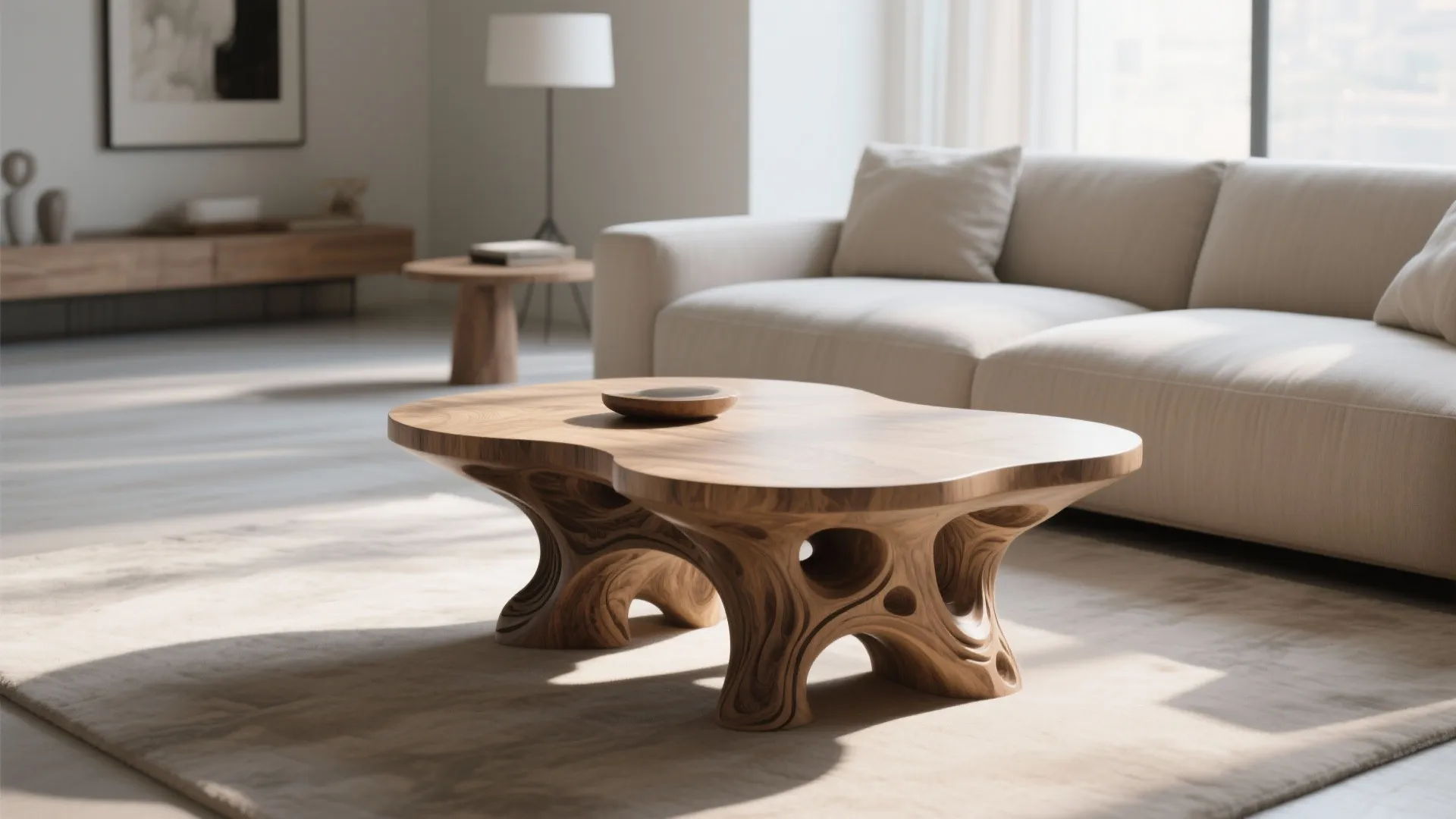 6. Sculptural Base Art Piece