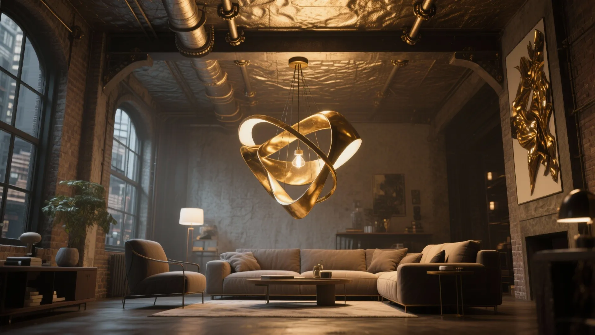 5. Sculptural Statement Fixture