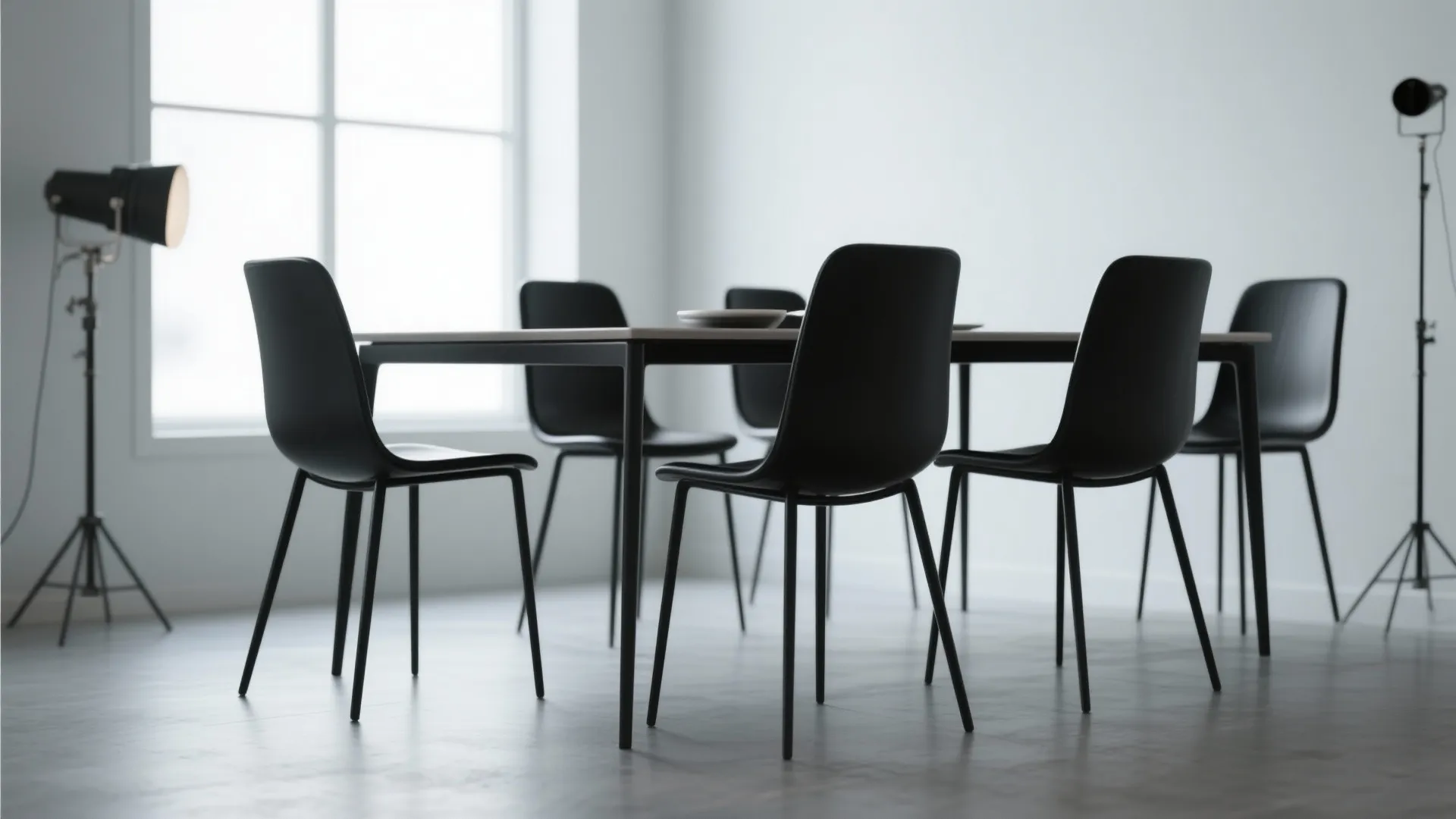 5. Embrace sculptural shapes in compact dining rooms