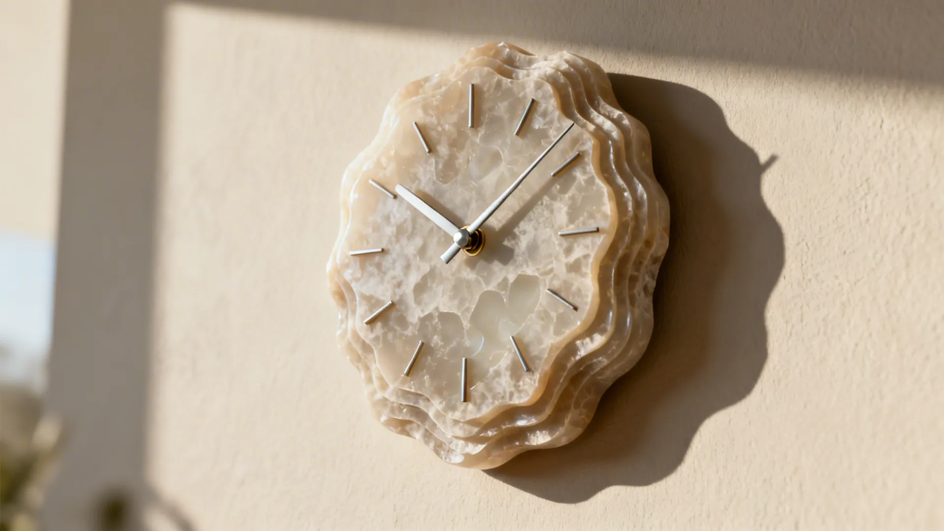 1. Sculptural 3D Clock as a Focal Art Piece