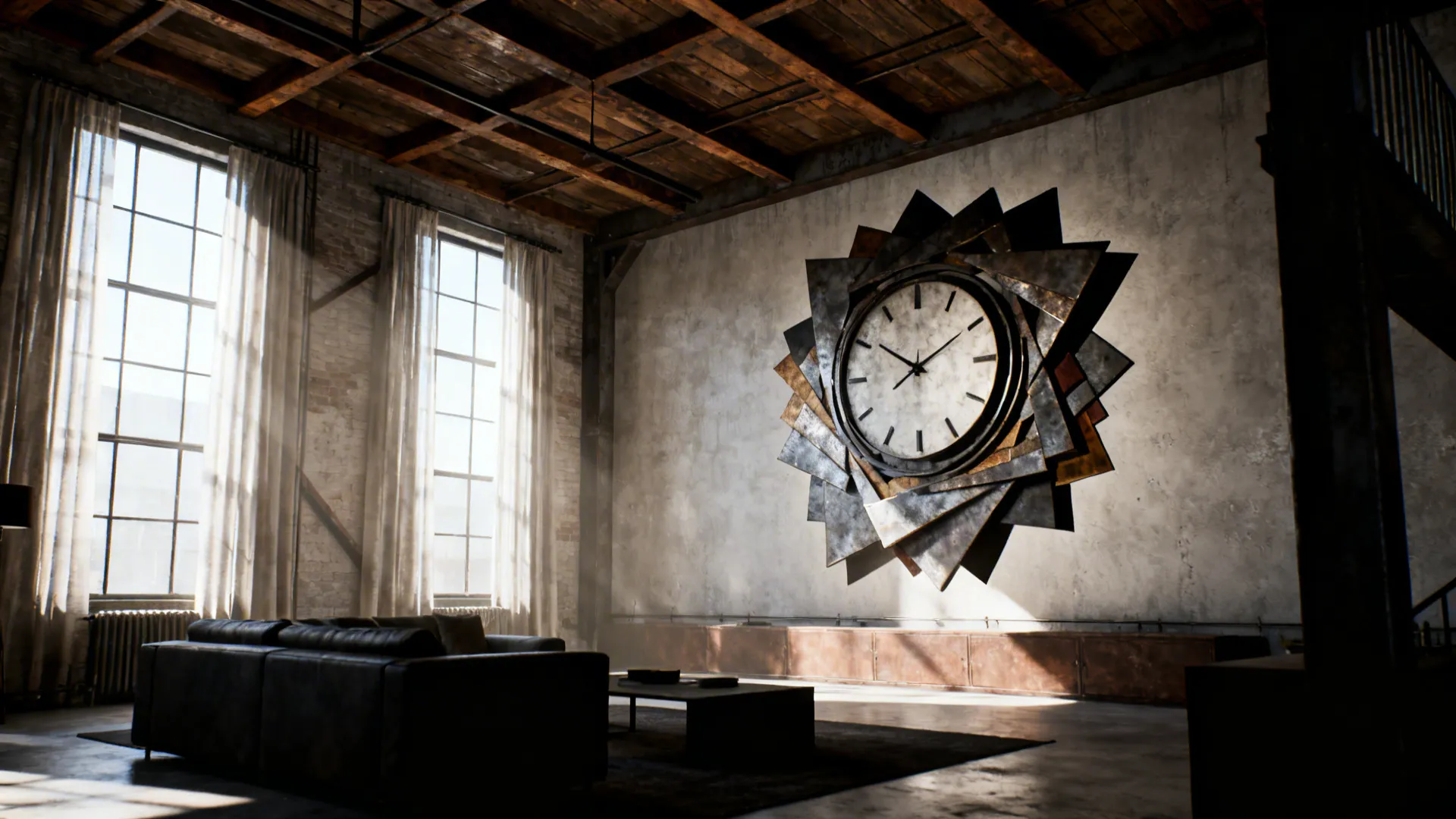 5. Artistic Sculptural Clock