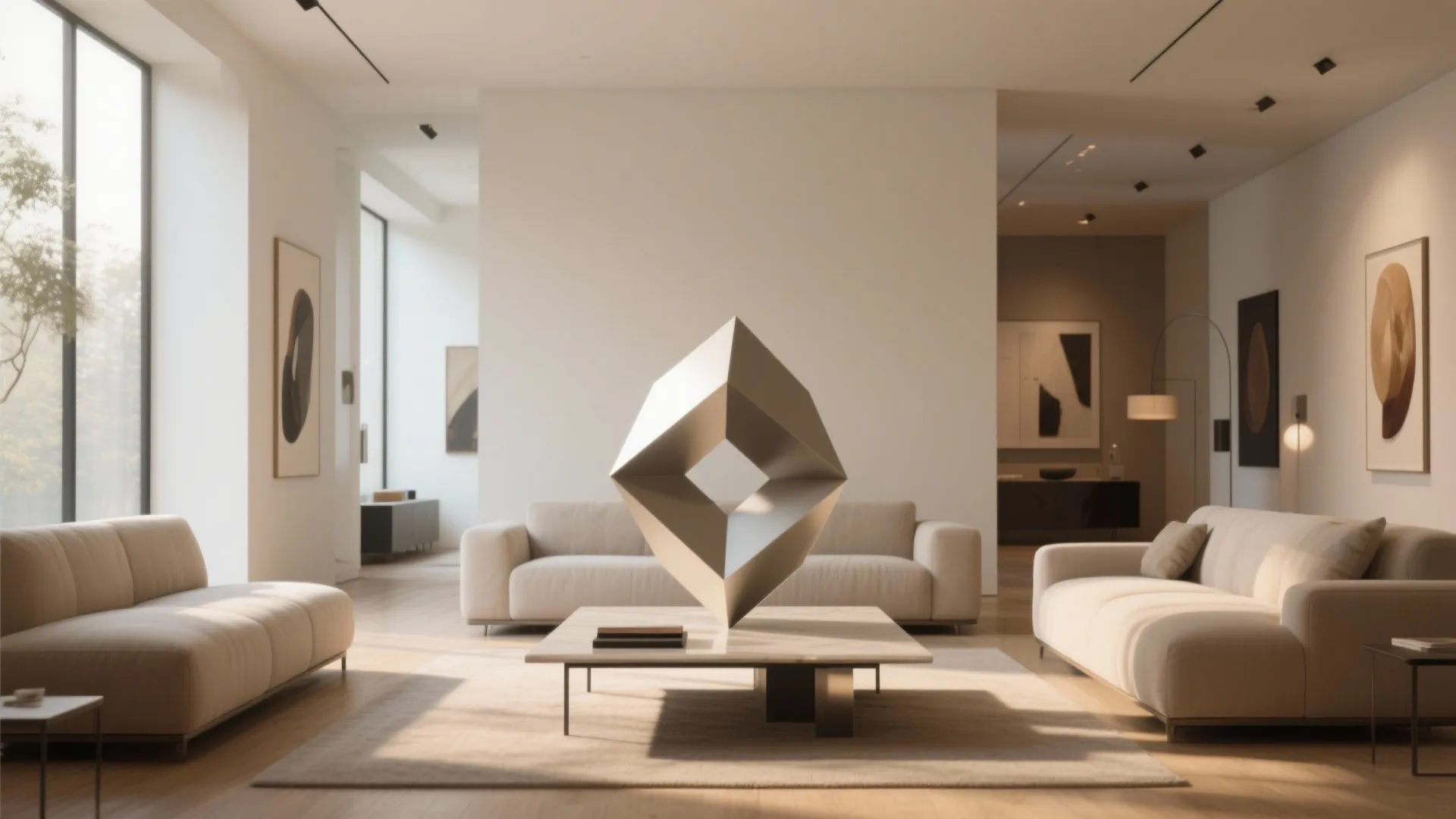 10. Sculptural Centerpiece