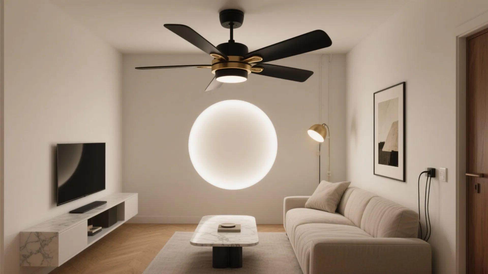 Sculptural Fan-Light Centerpieces