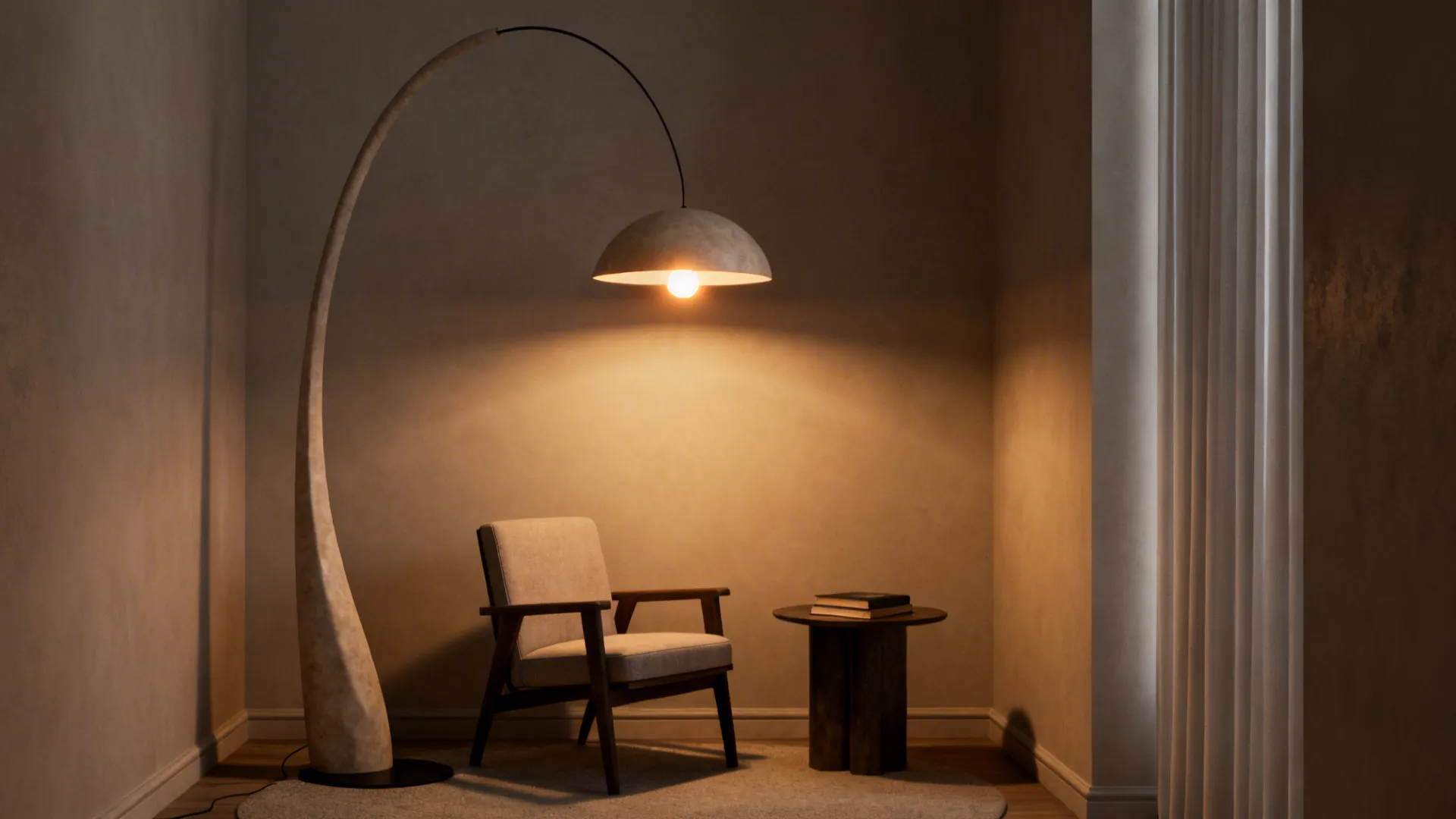 4. Corner Floor Lamp or Sculptural Light