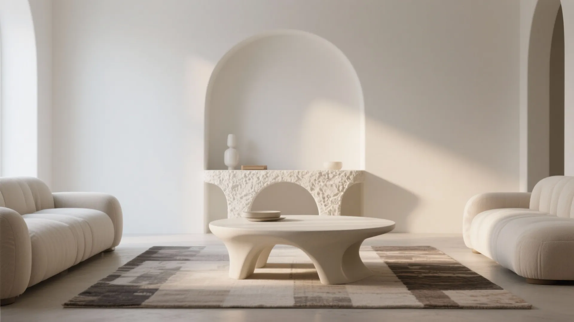 3. Use sculptural furniture as subtle focal points