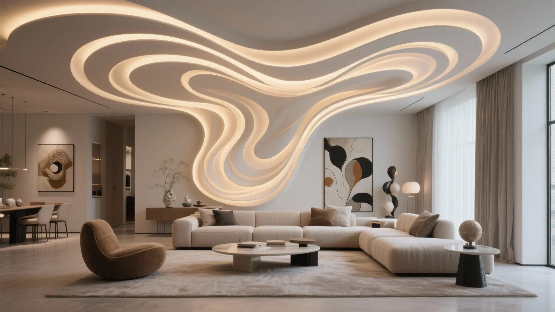 9. Sculptural LED Installations