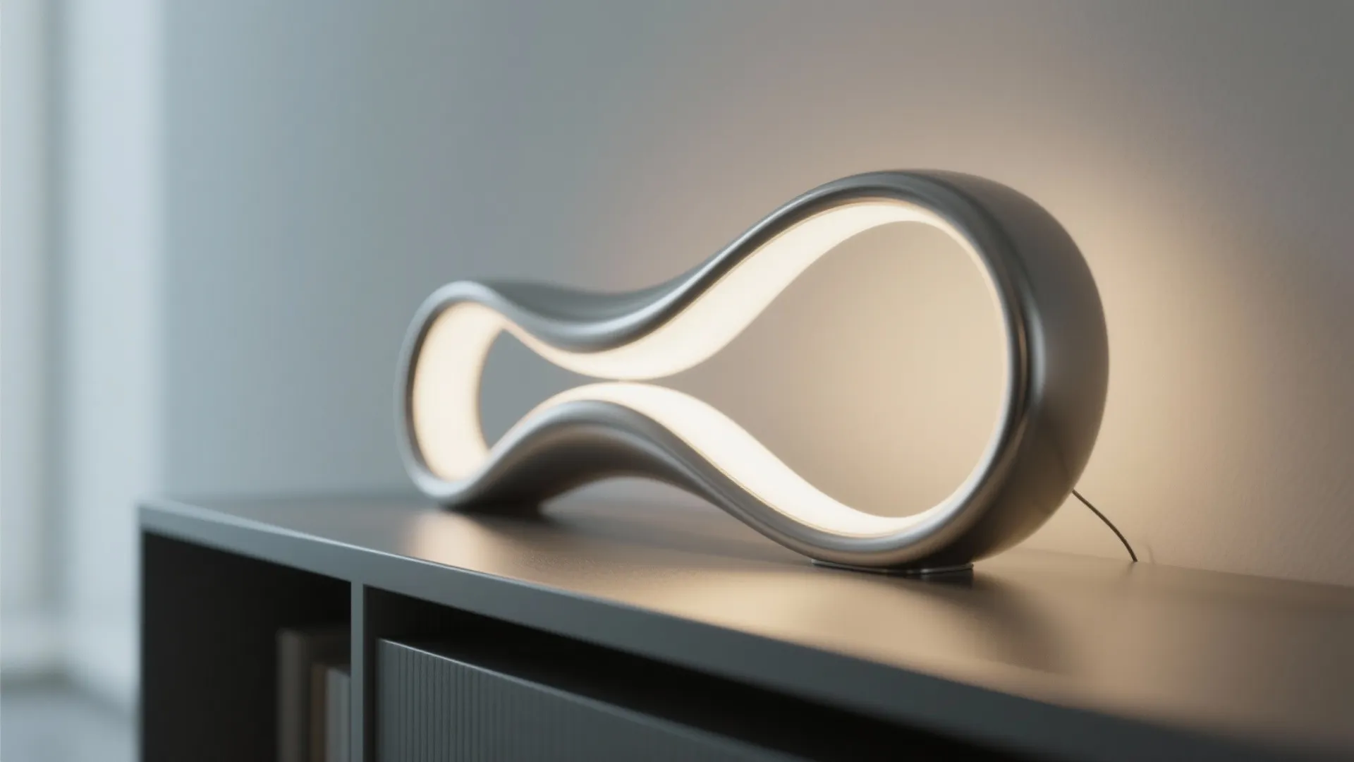 1. Sculptural LED Accent Lamp