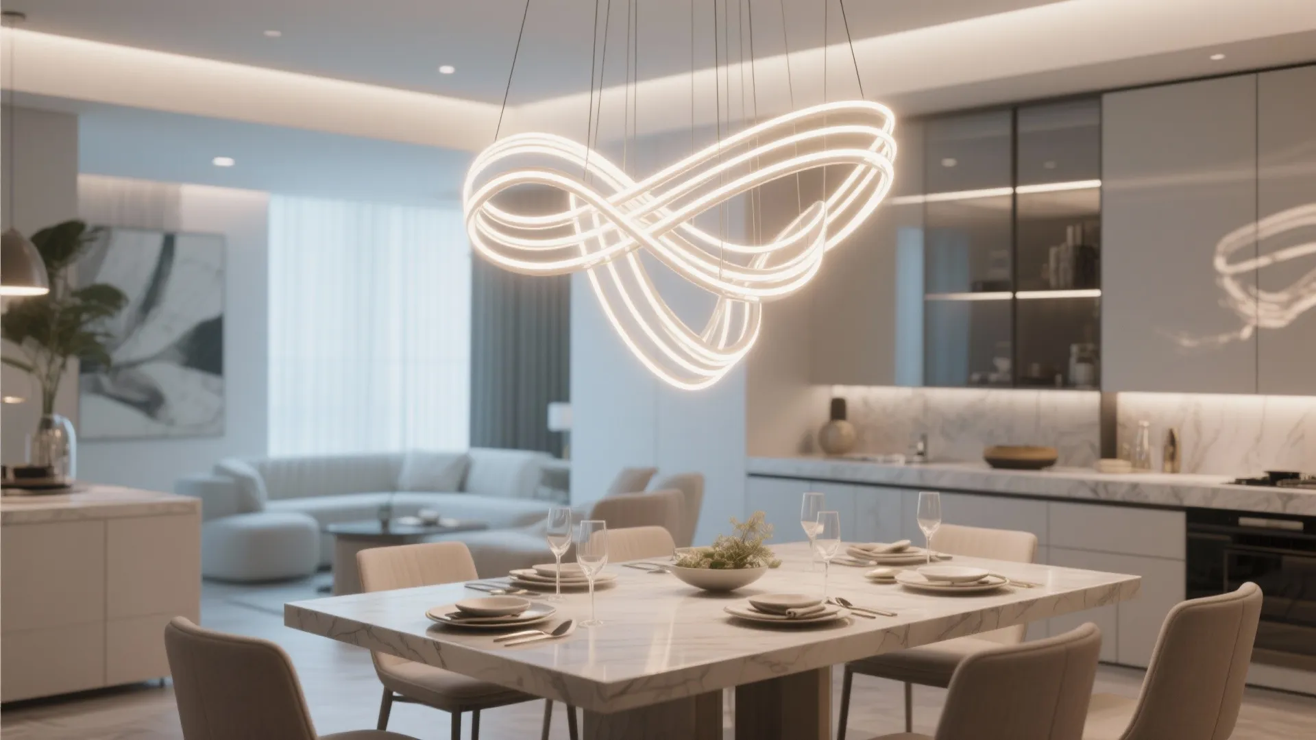 4. Sculptural LED Fixtures