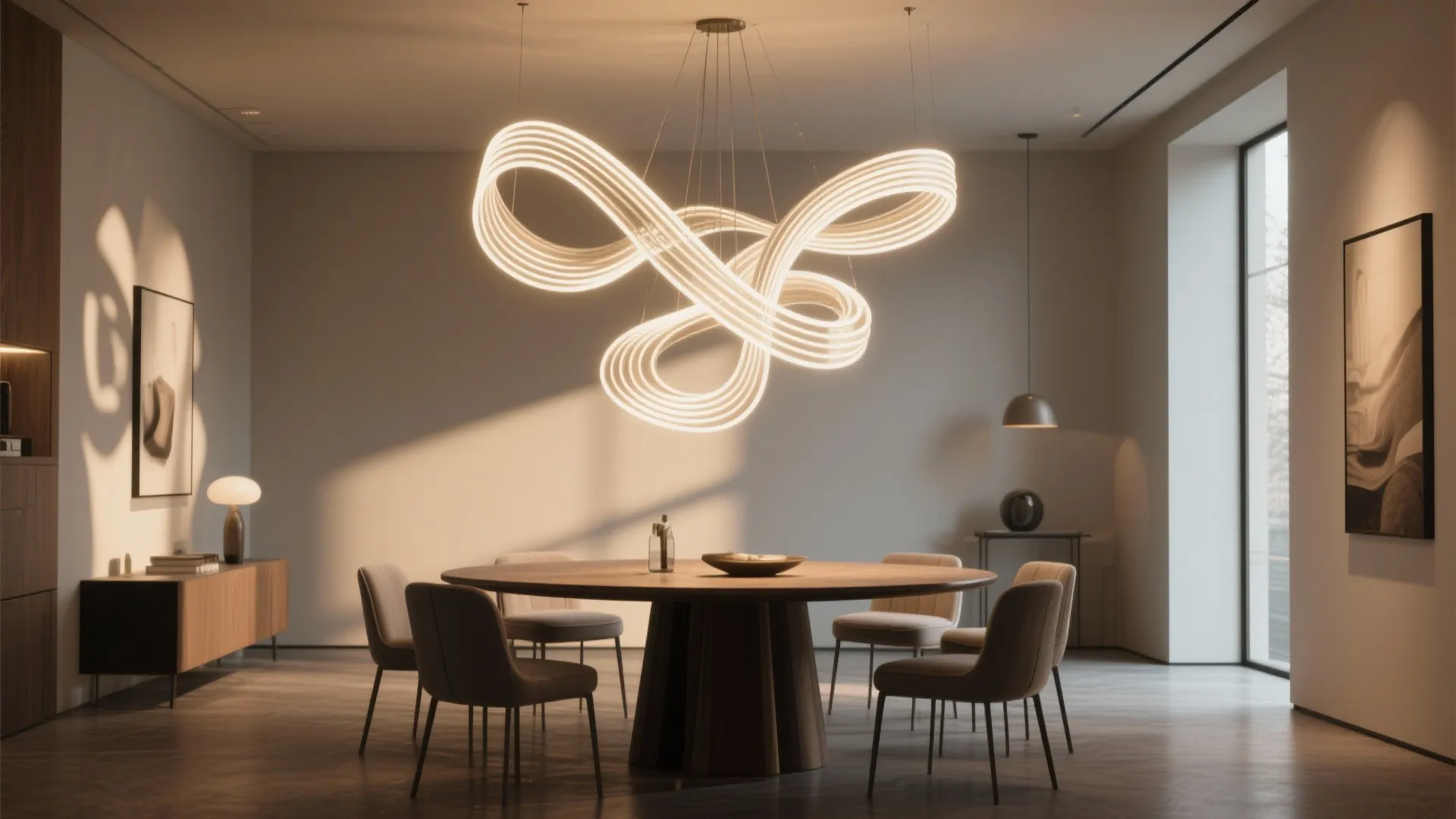 4. Sculptural LED Fixtures