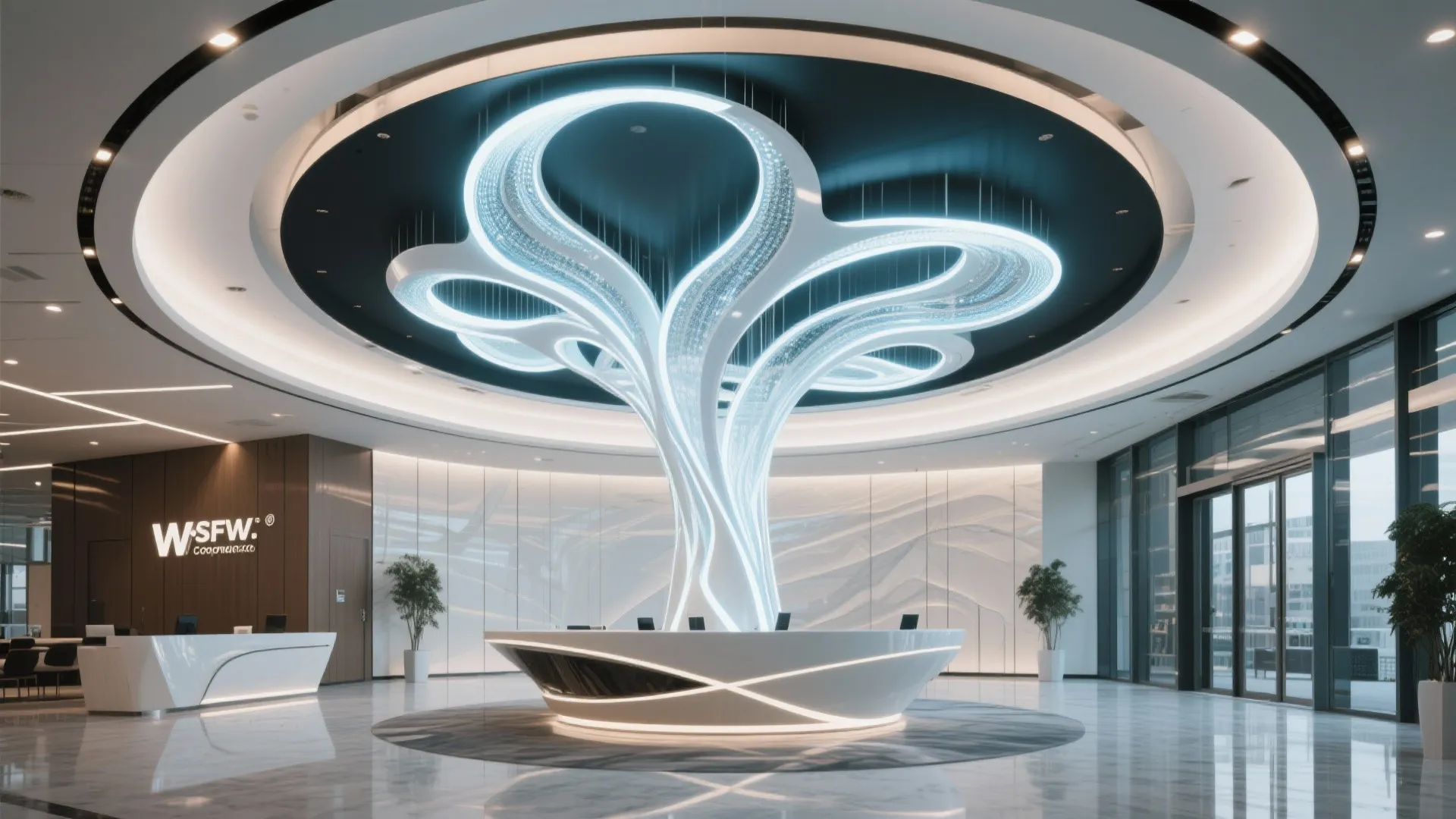 10. Sculptural LED Fixtures