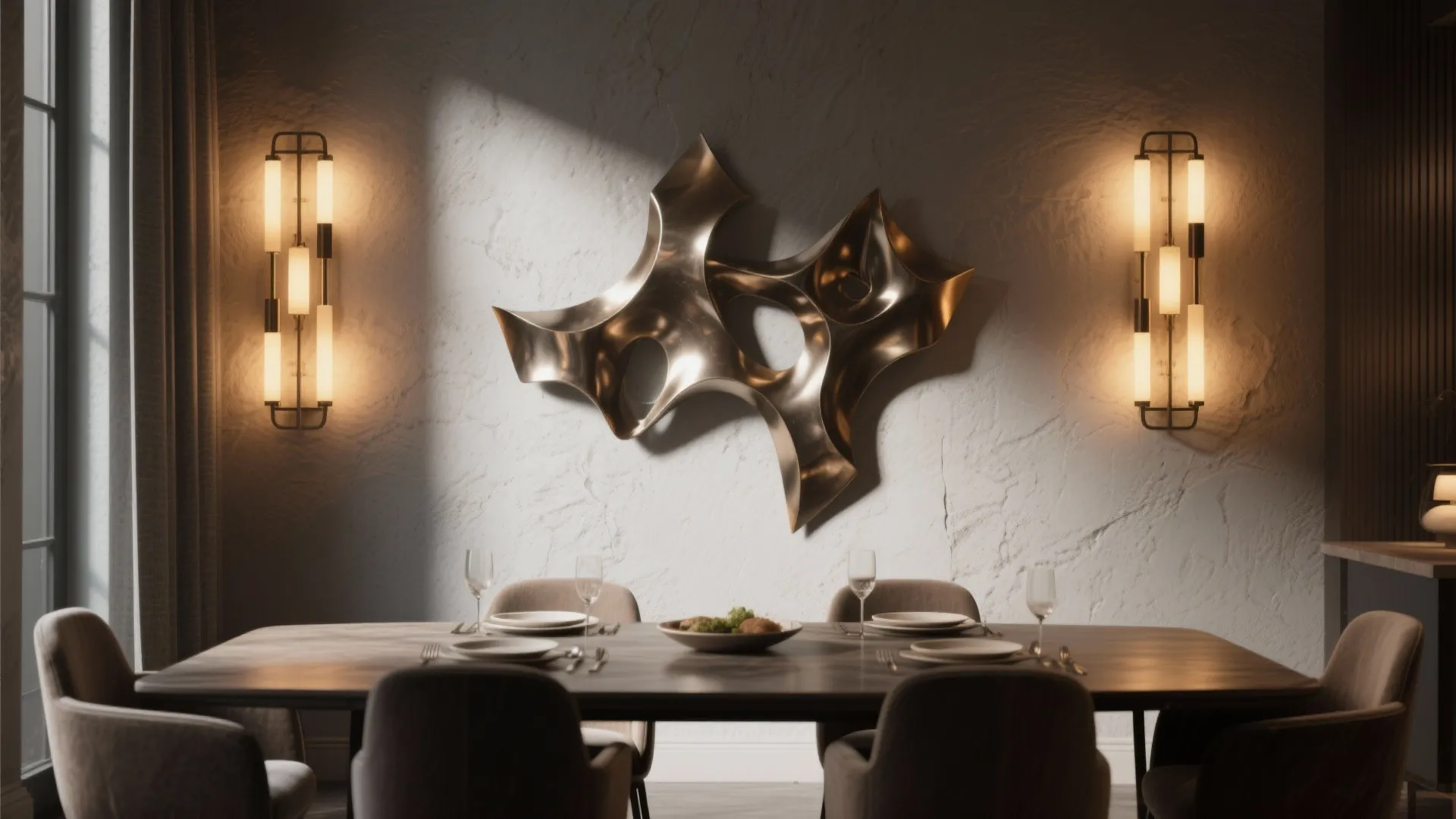 6. Sculptural Lighting as Wall Art