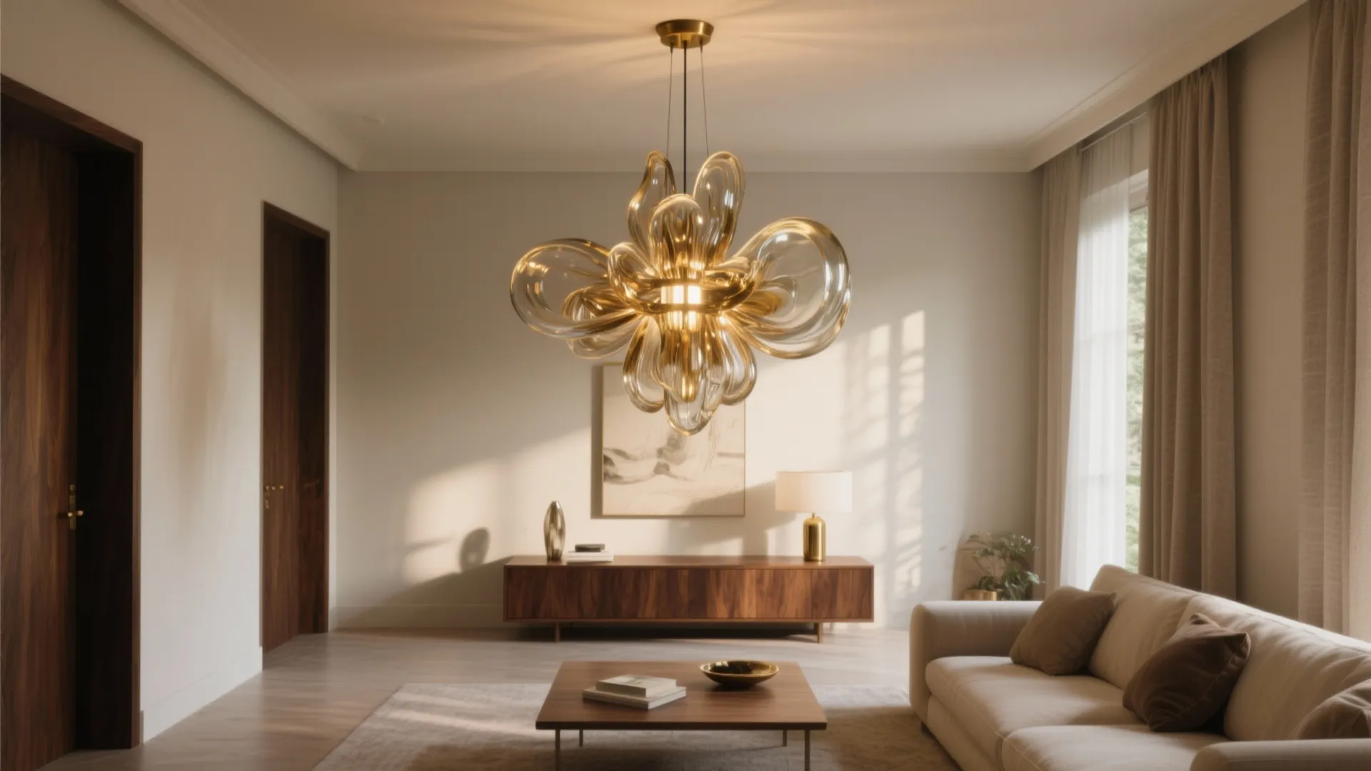 Sculptural Lighting for Luxe Ambience