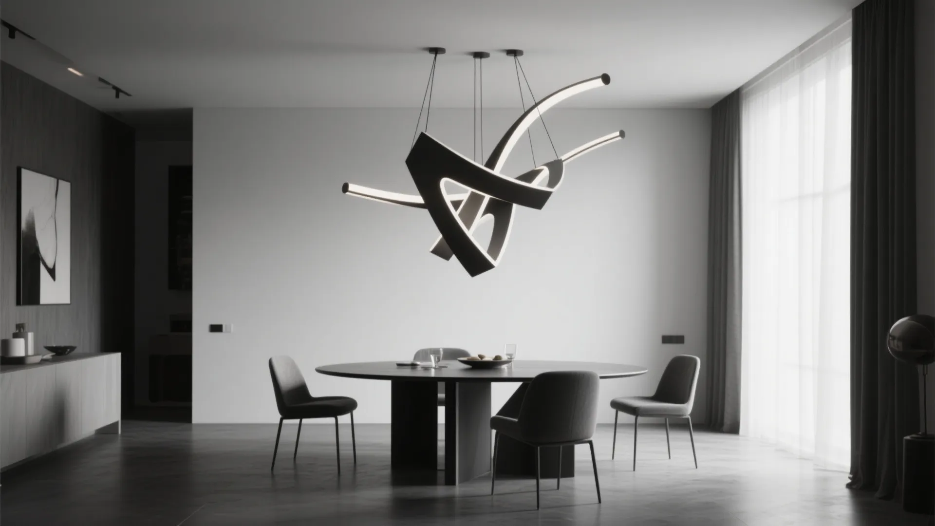 5. Sculptural Statement Lights