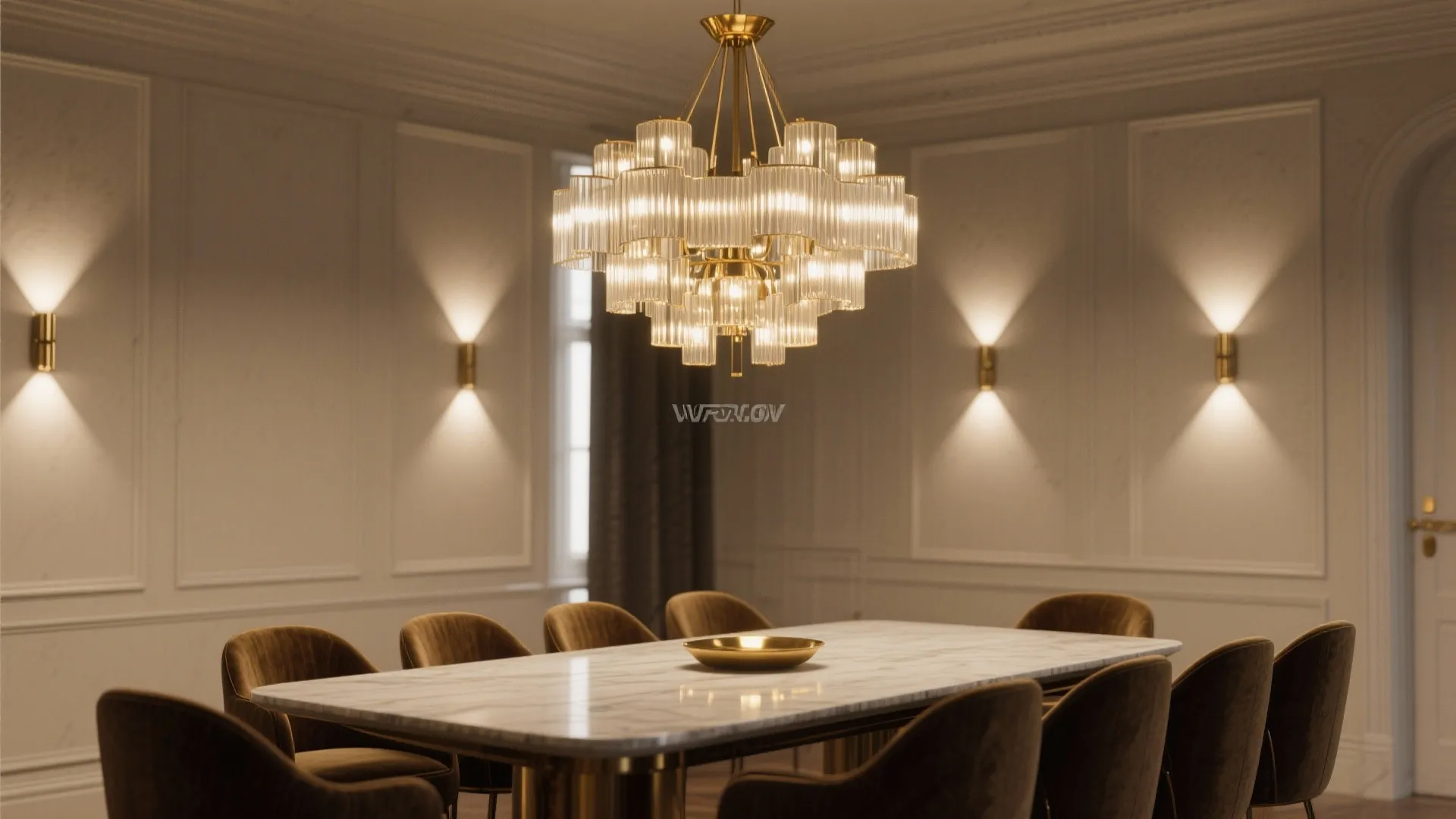 1. Sculptural Lighting and Layered Illumination