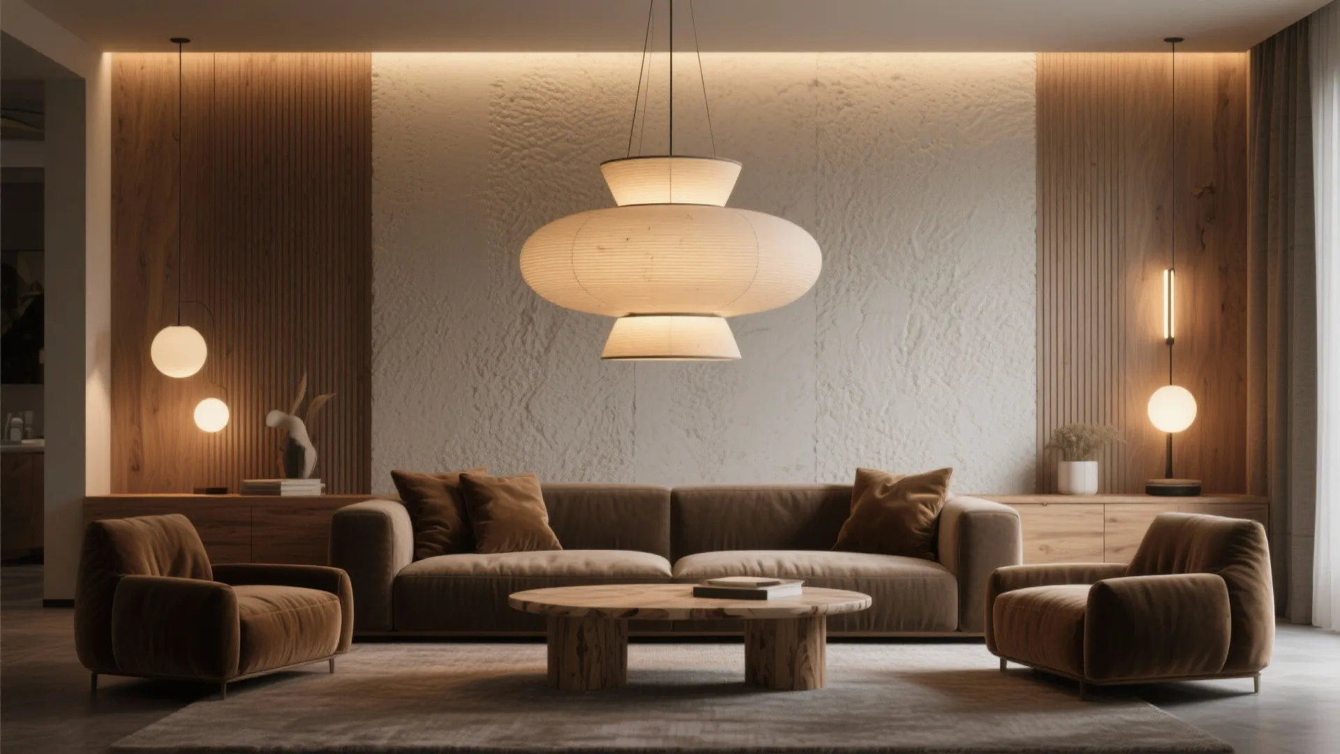 Sculptural Lighting as the Focal Point