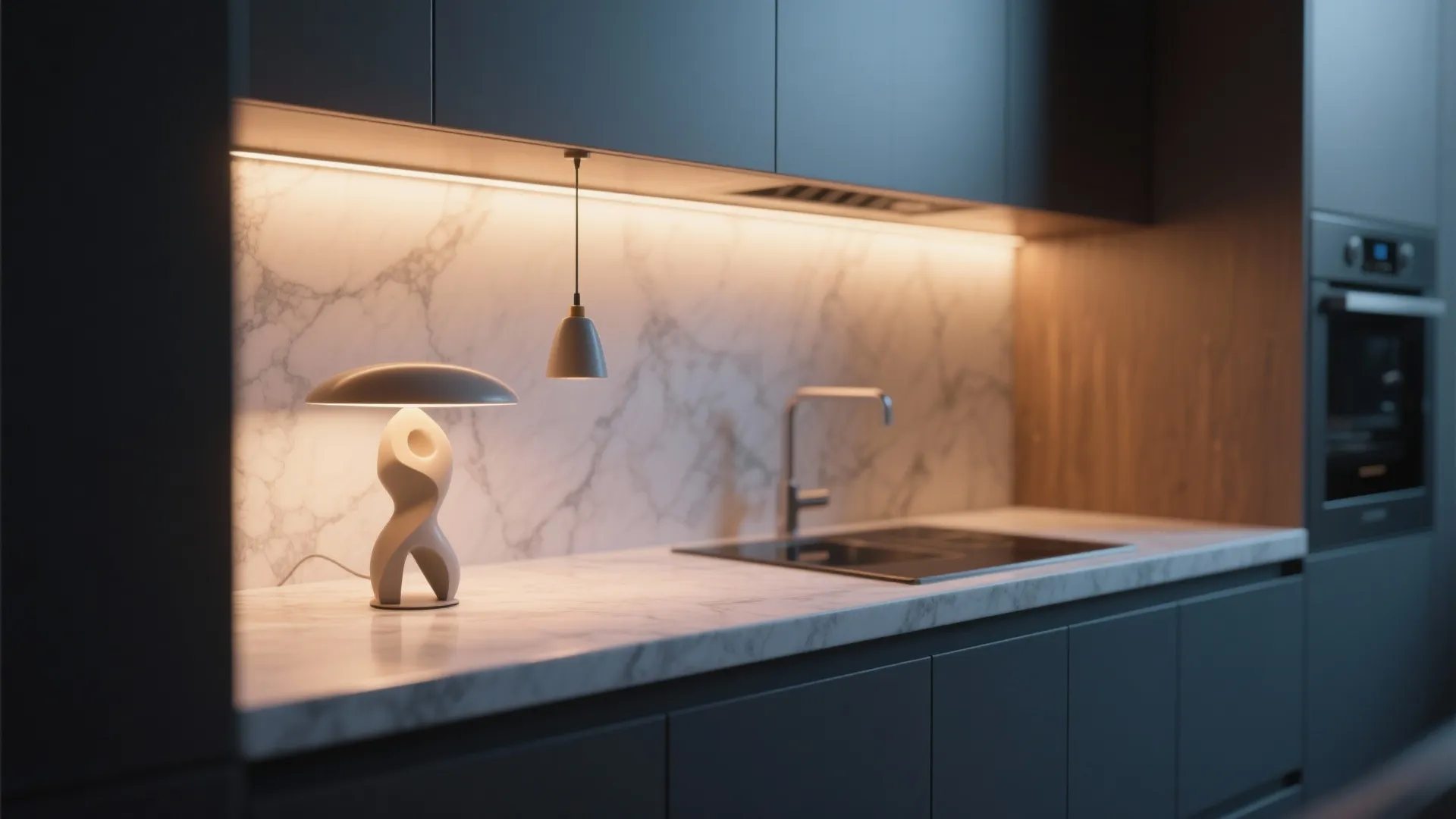 7. Sculptural Lighting