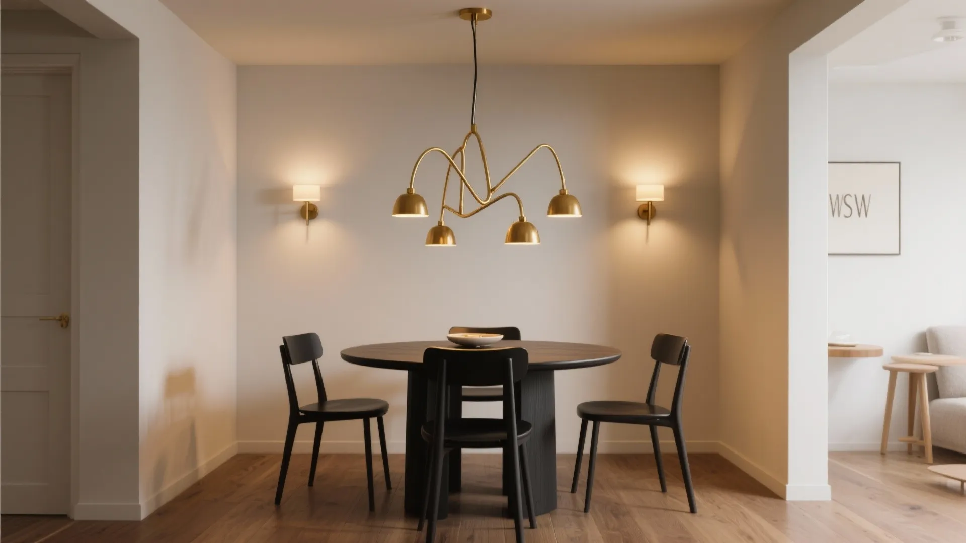 Sculptural mini-chandeliers for statement without bulk