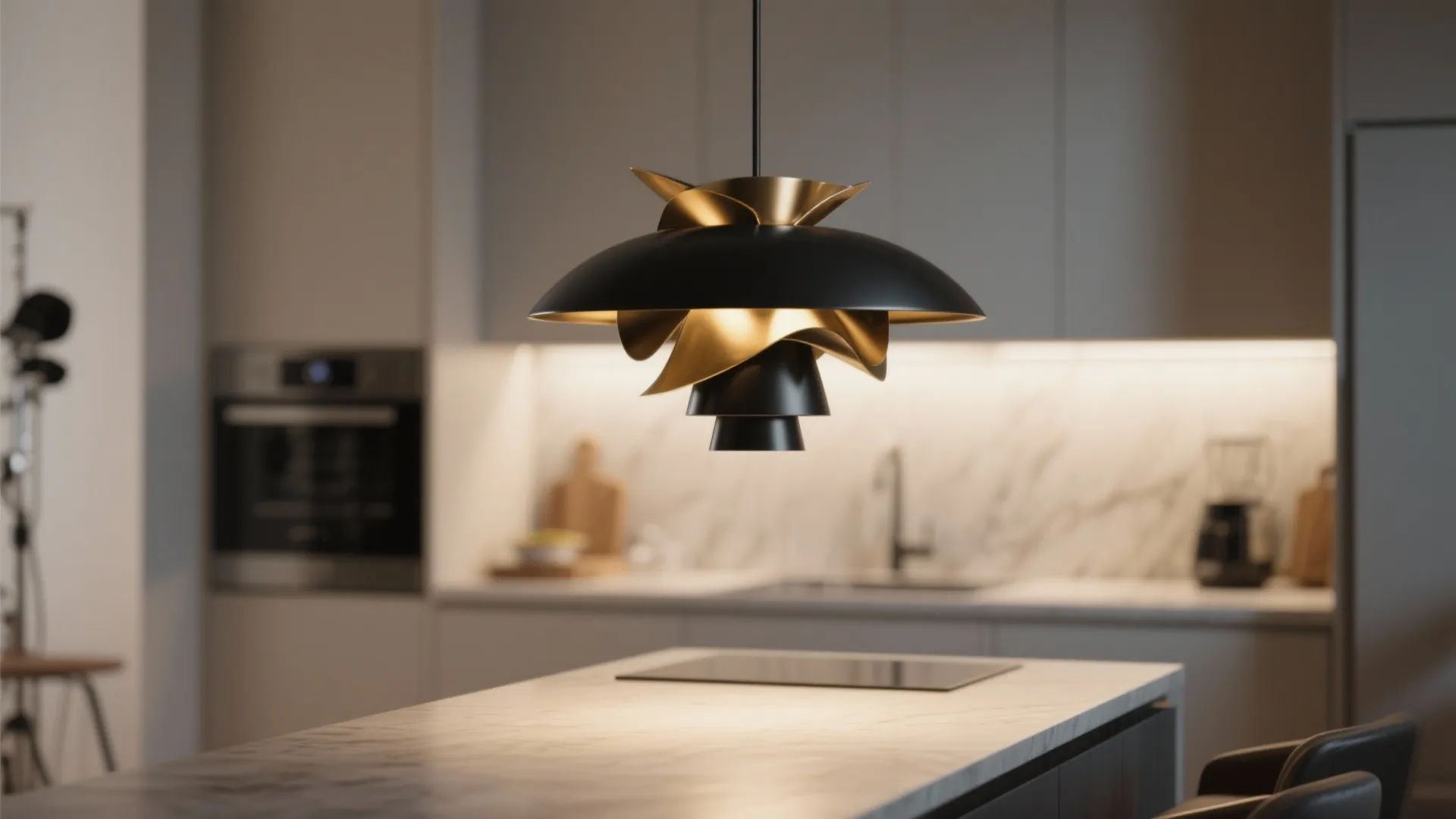 2. One Bold Sculptural Pendant