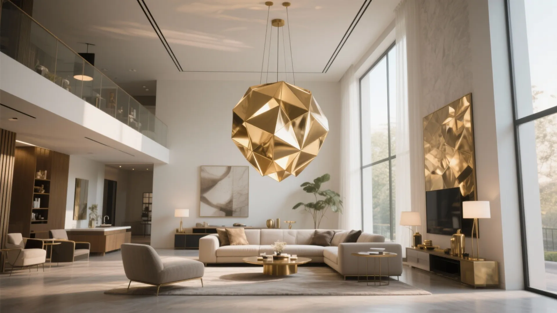 2. Sculptural Pendant Lights