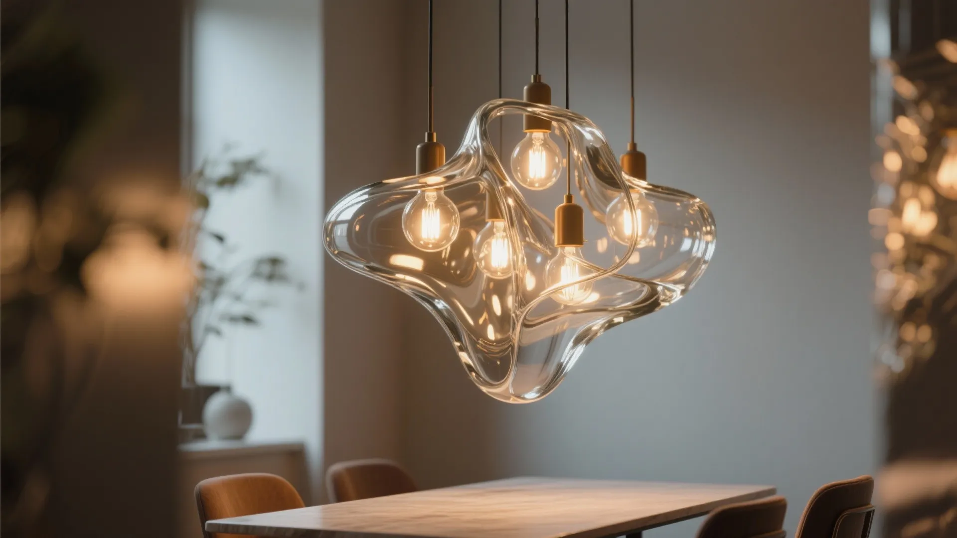 1. Sculptural Pendant Cluster