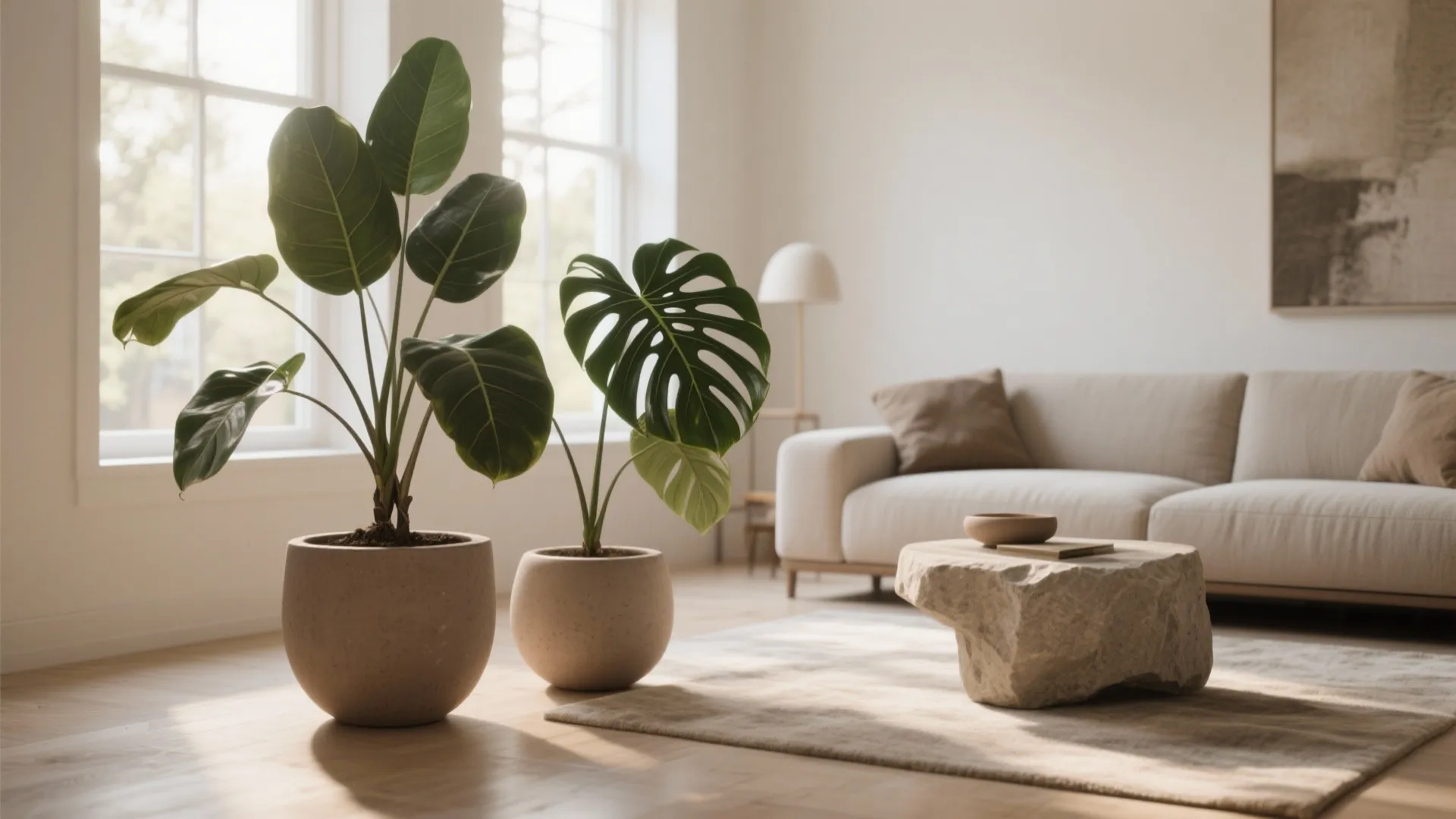 4. Natural greenery and sculptural botanicals