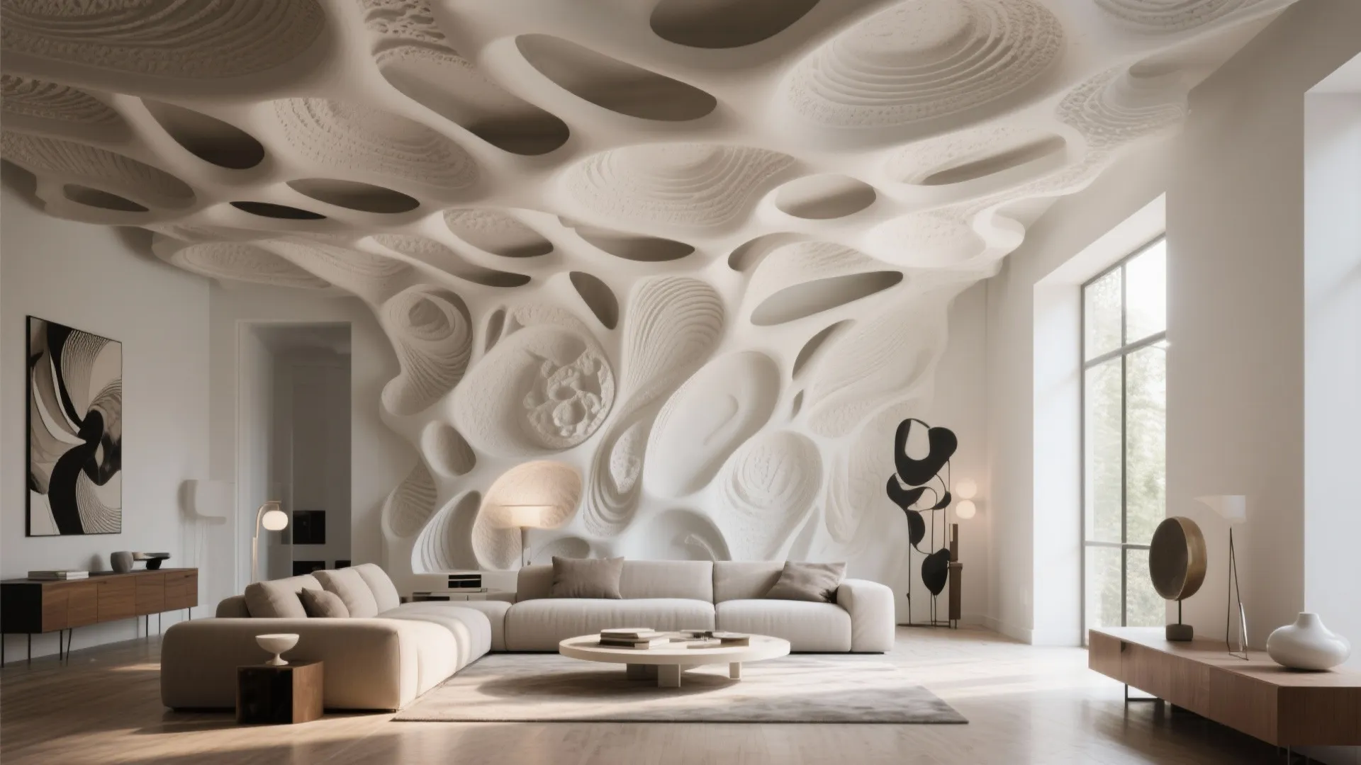 10. 3D Sculptural Ceiling