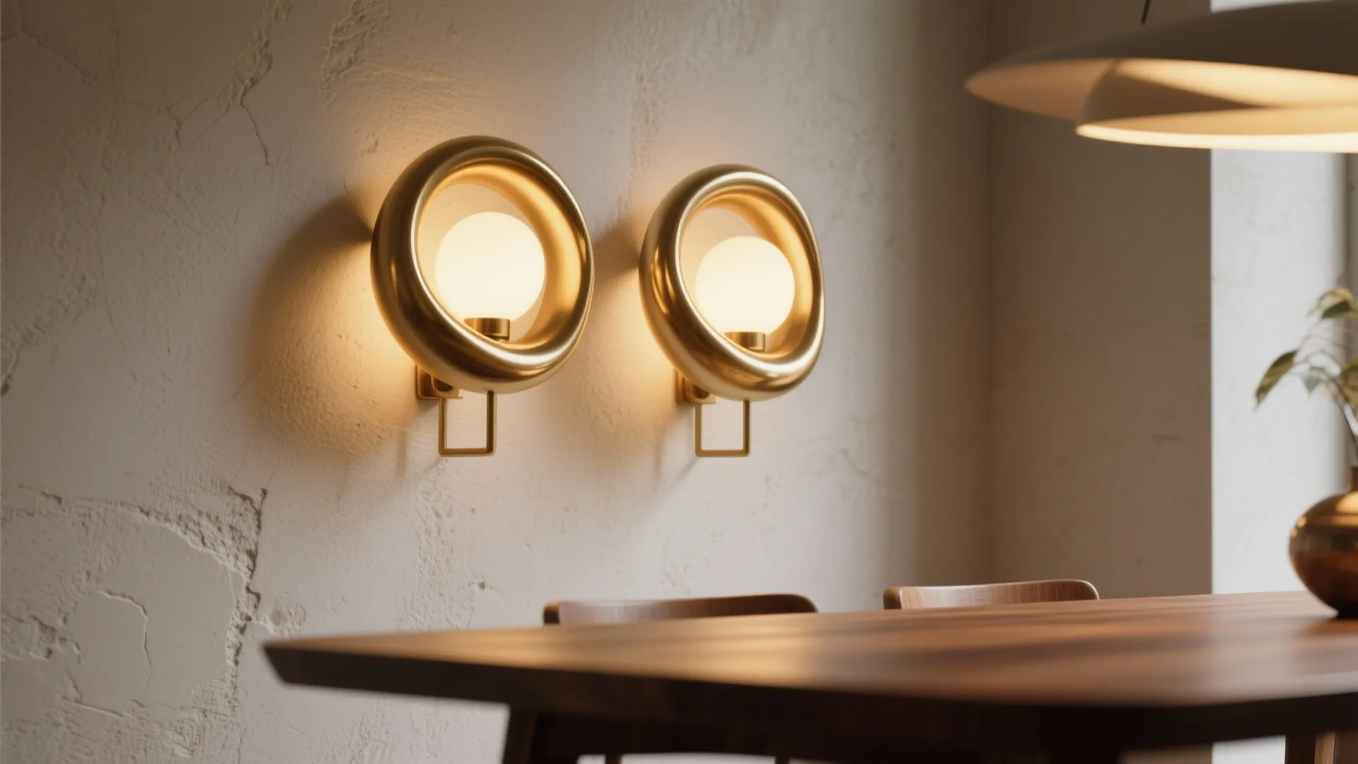 3. Sculptural Wall Lighting