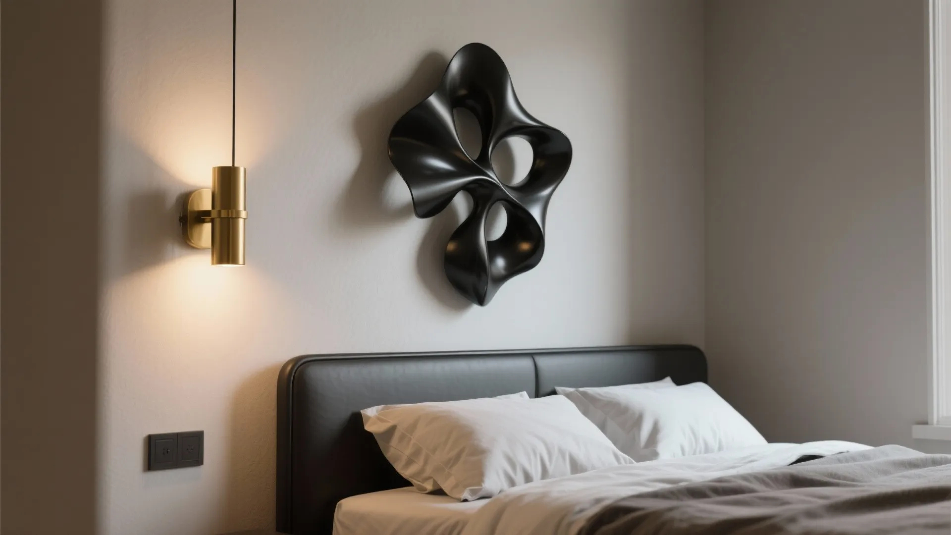 3. Decorative sconces as focal art pieces