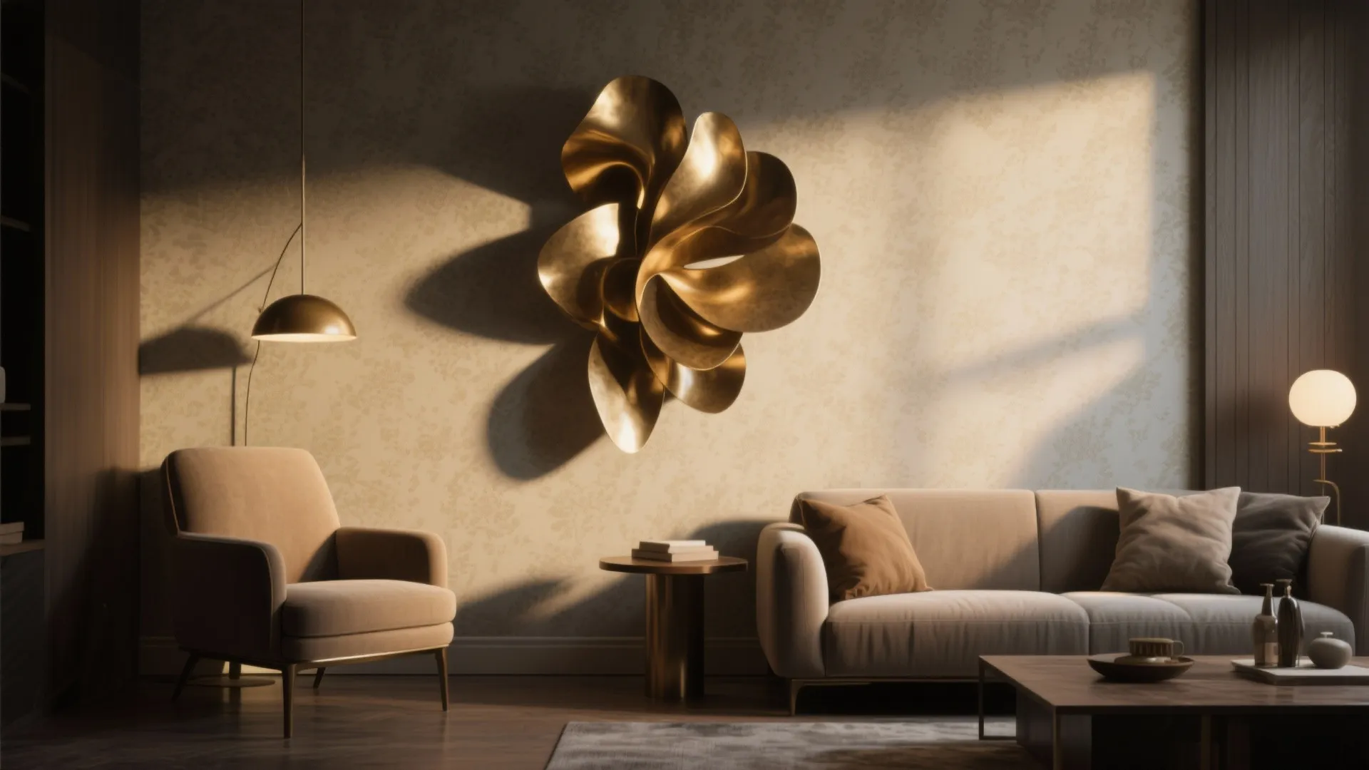 5. Sculptural Accent Wall Lights