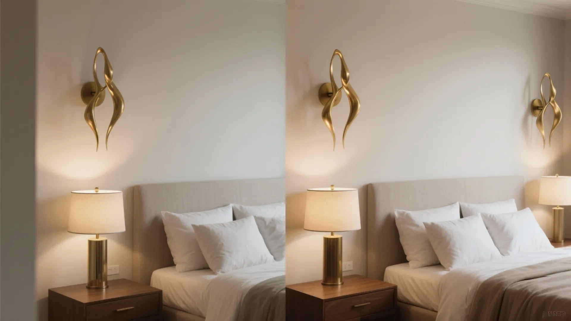 Statement sculptural sconces as art and light