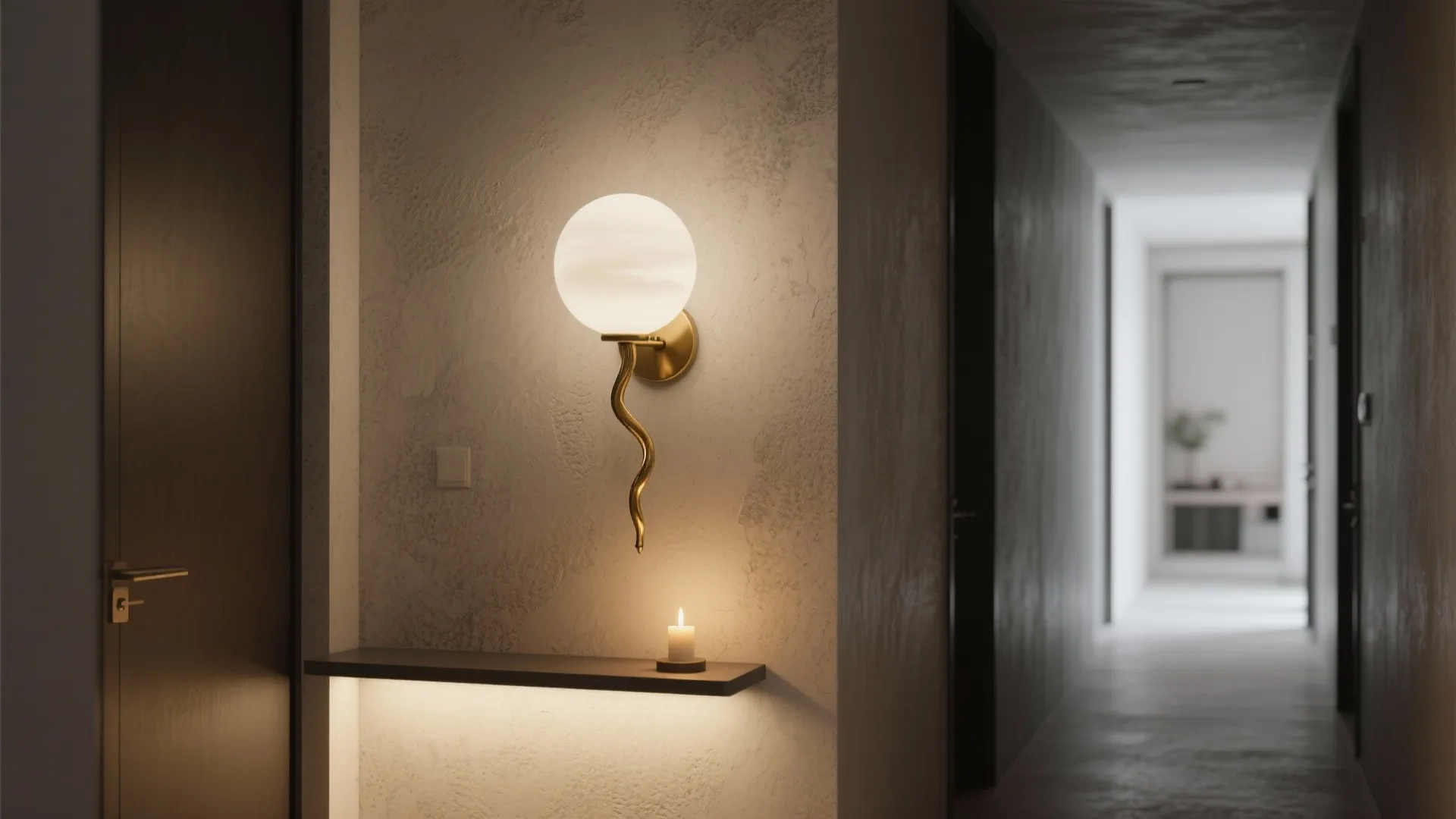 Statement sculptural sconces
