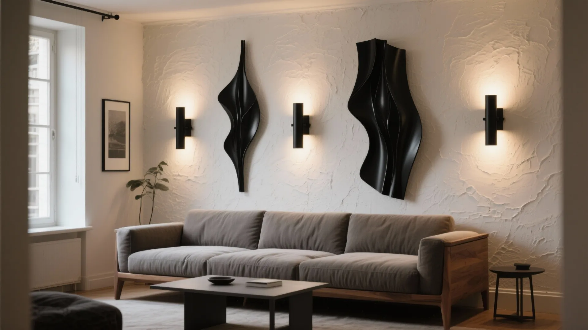 1) Sculptural Sconces as Wall Art