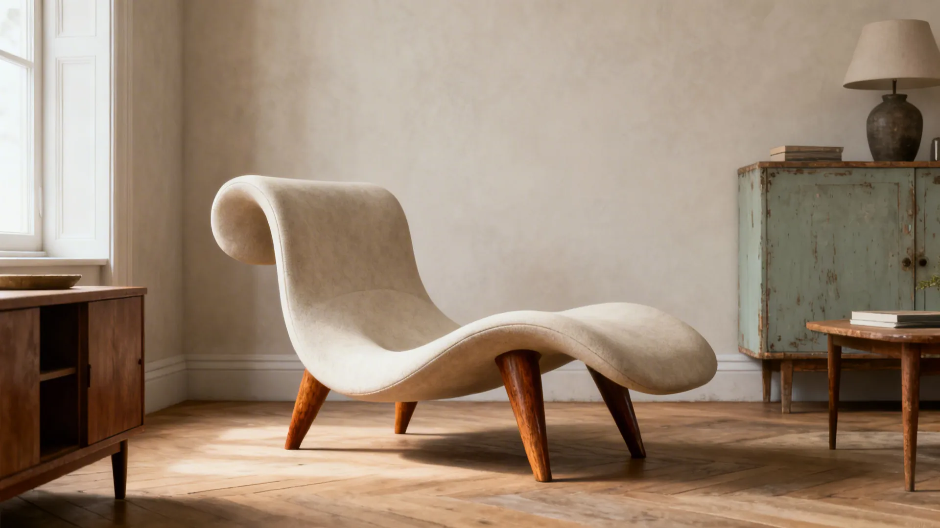 2. Sculptural Seating as Focal Point