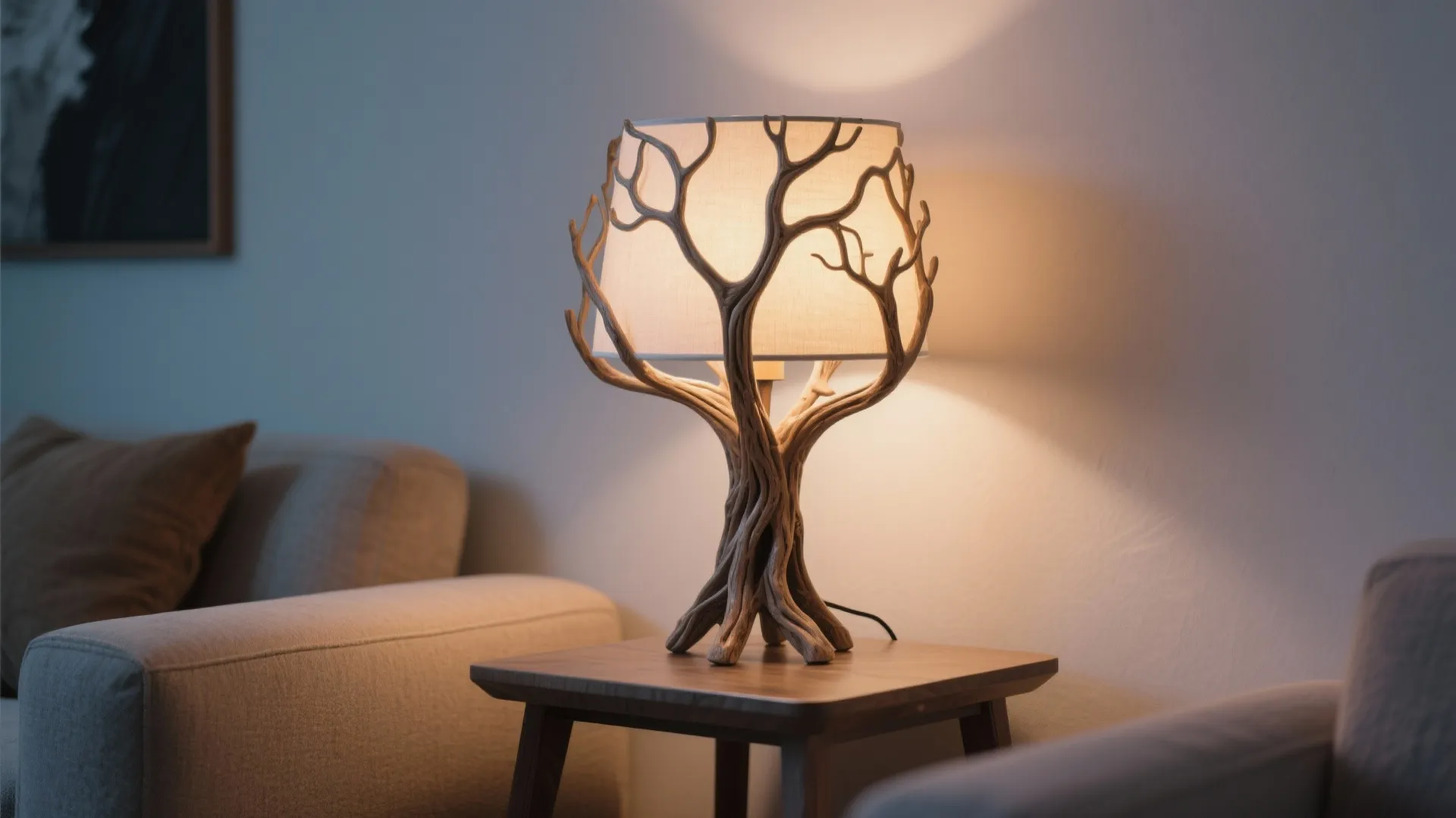 Table Lamps with Sculptural Bases