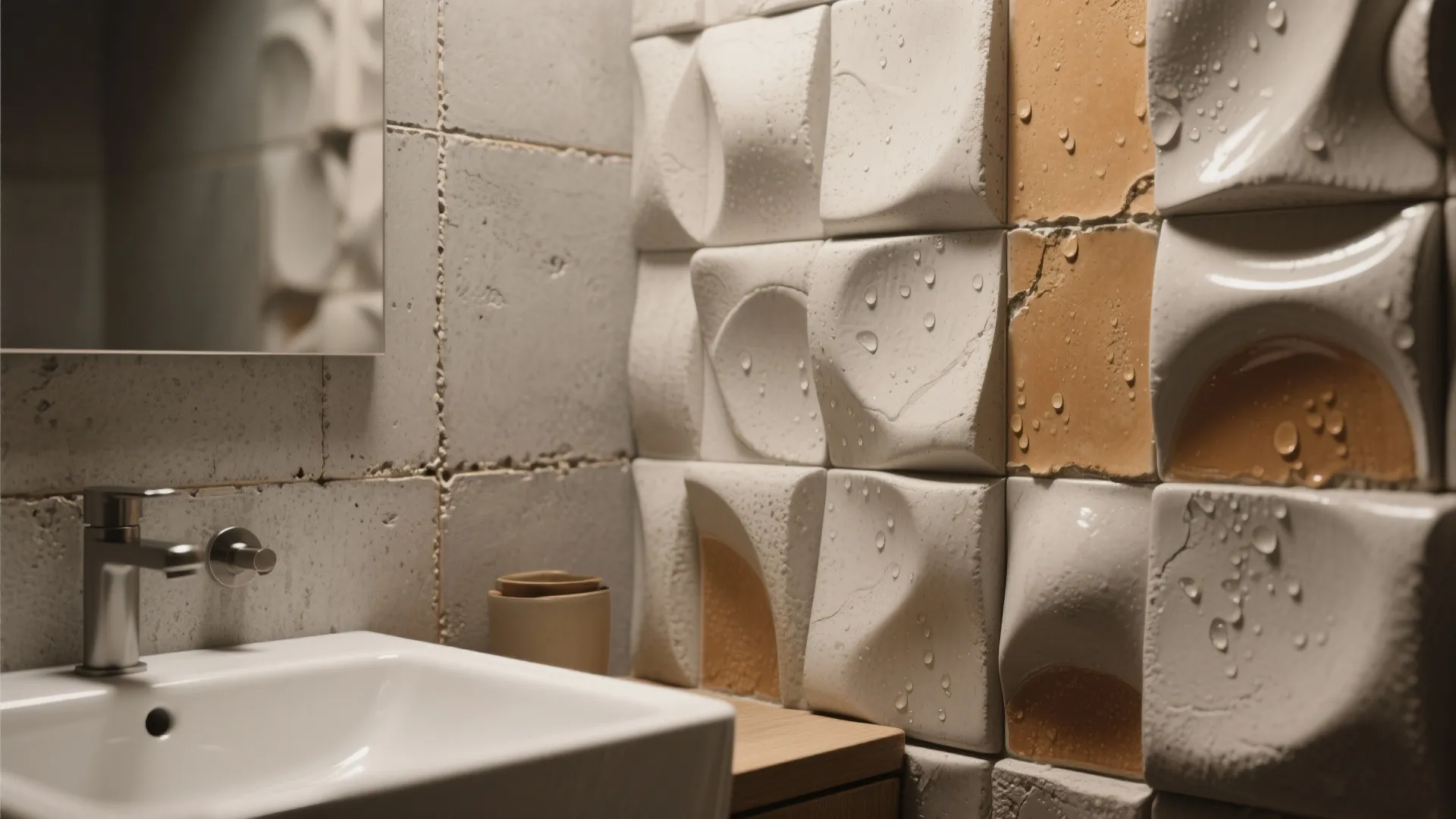 1. Sculptural tiles and tactile panels
