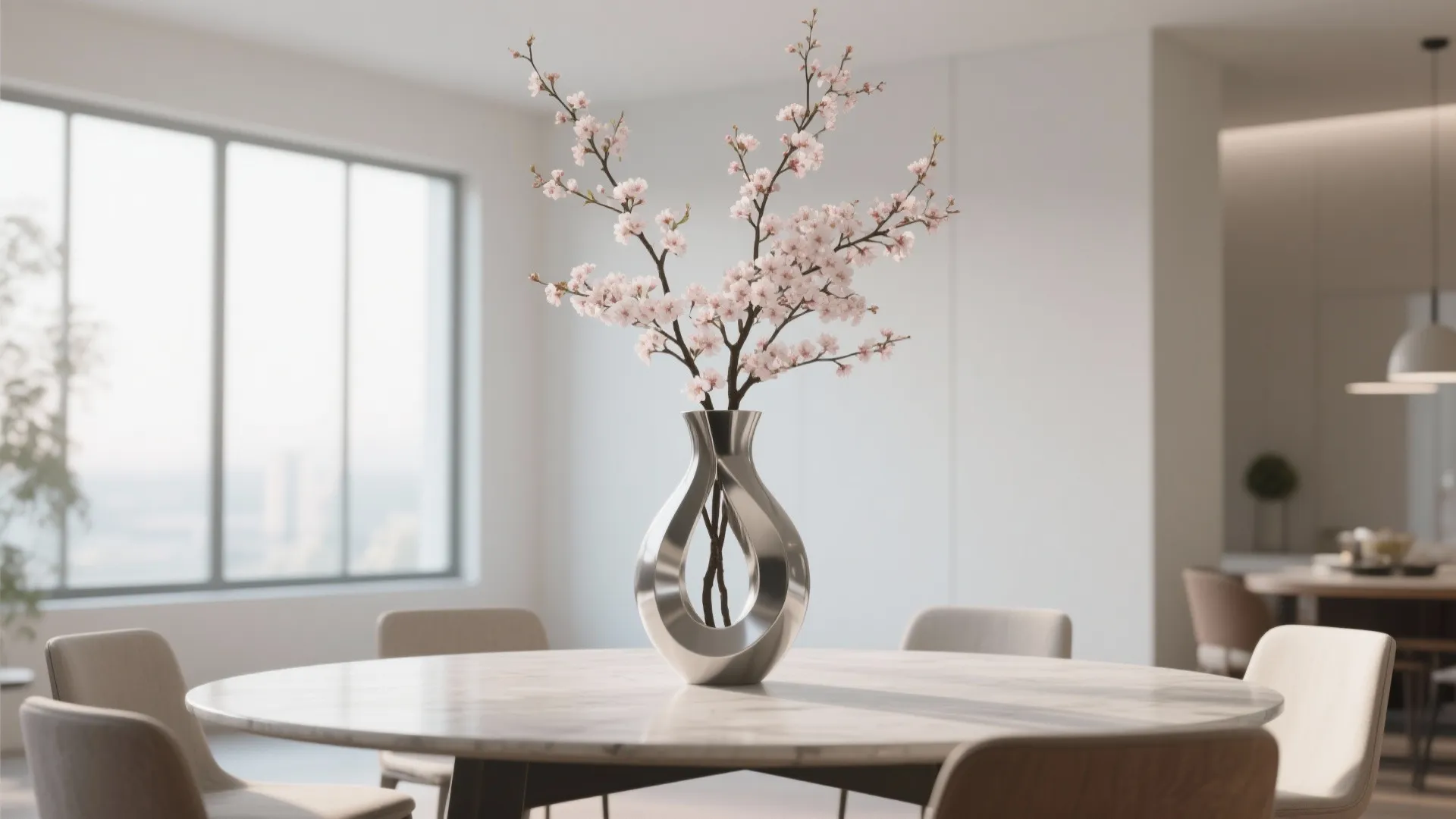 1. Sculptural Vases with Seasonal Stems