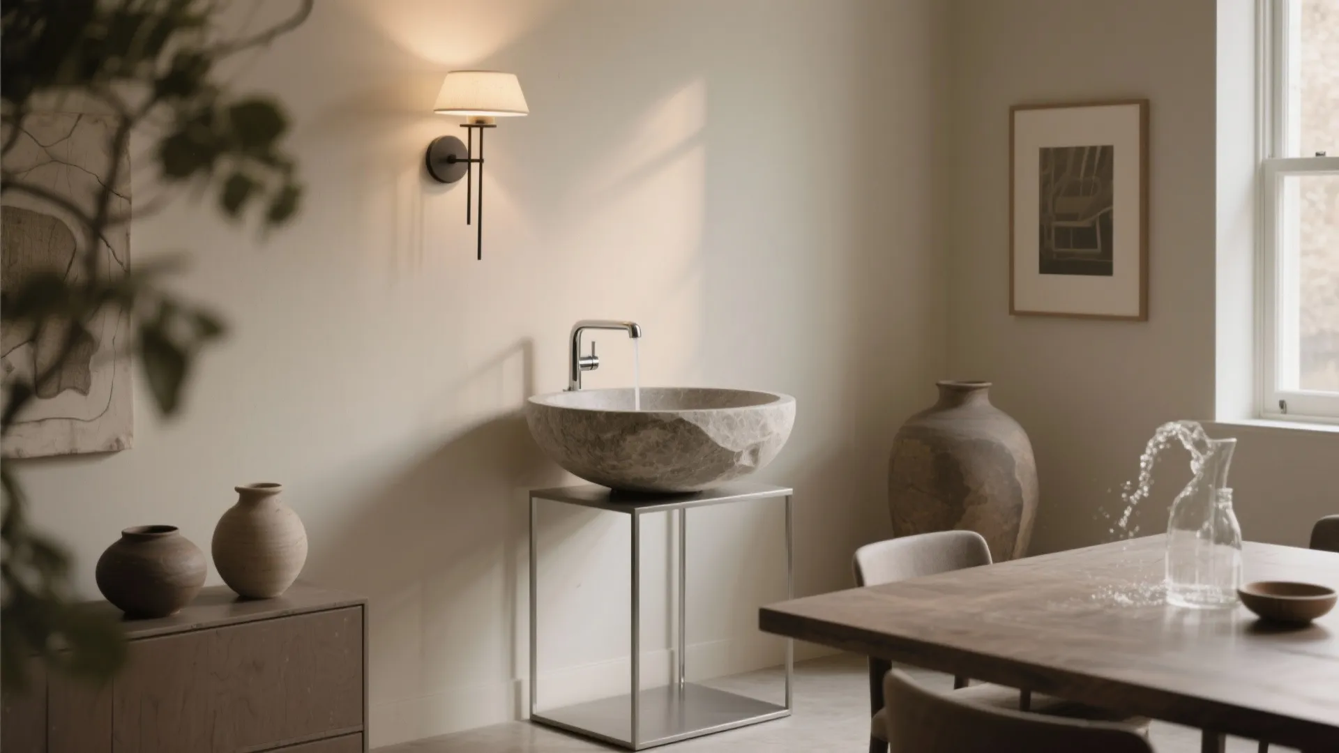 Sculptural Vessel Basin as a Focal Point