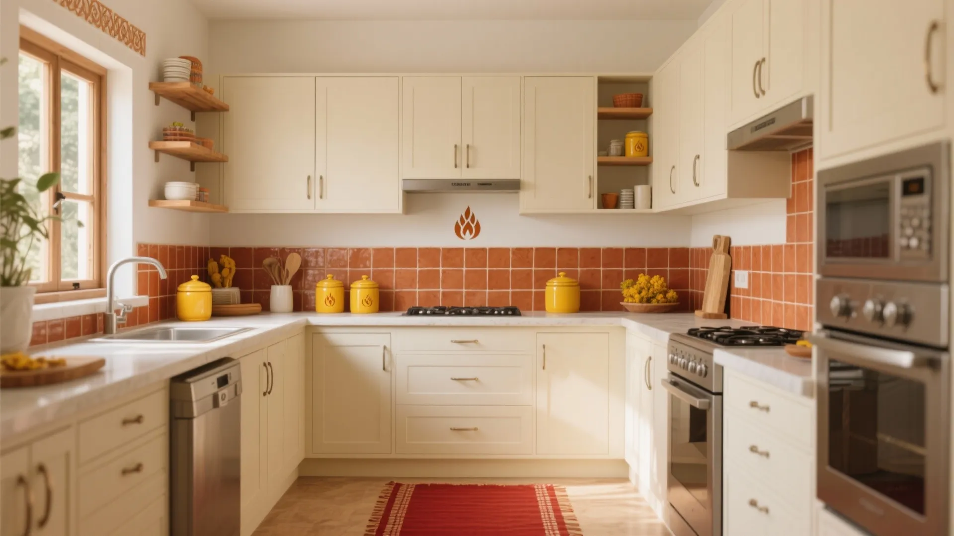 Warm Accents for Southeast Kitchens: Saffron, Terracotta, and Cream